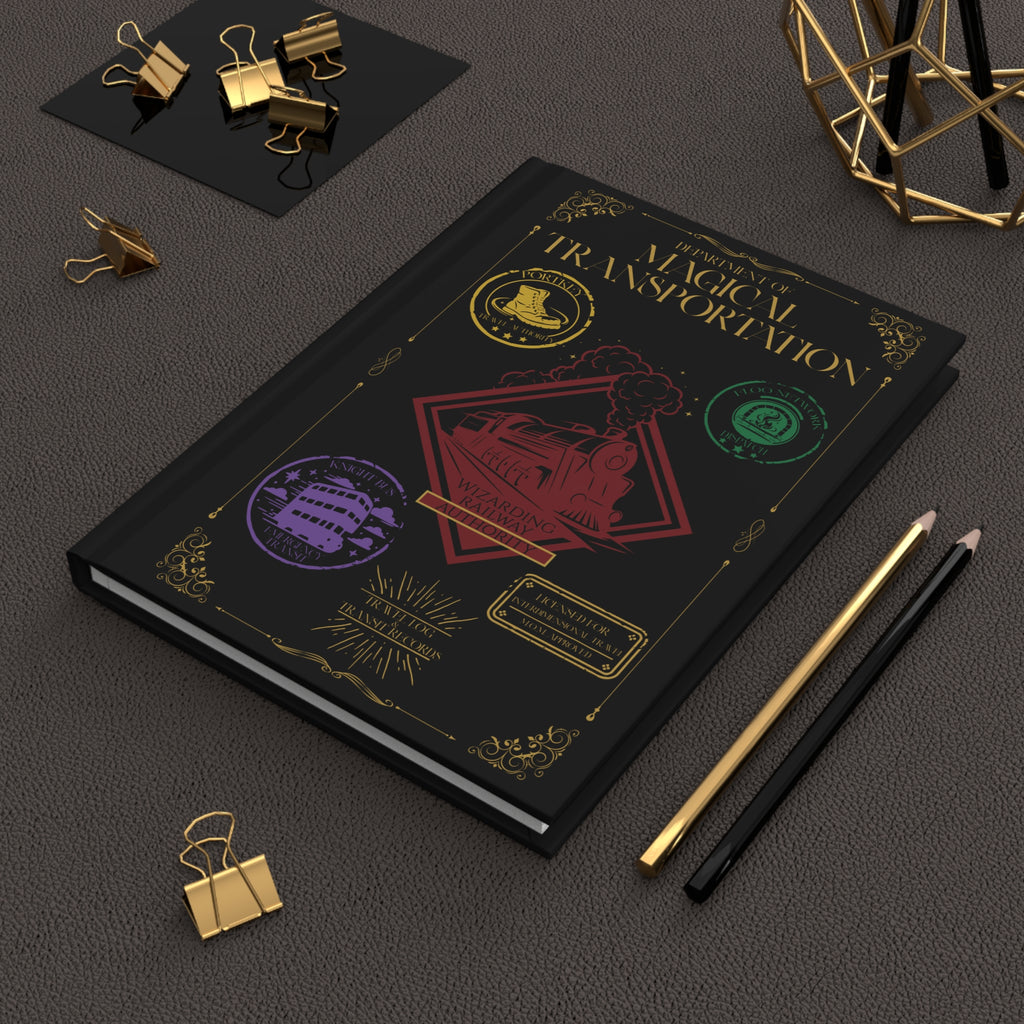 Department of Magical Transportation Hardcover Travel Log Journal- Wizarding World Inspired Notebook