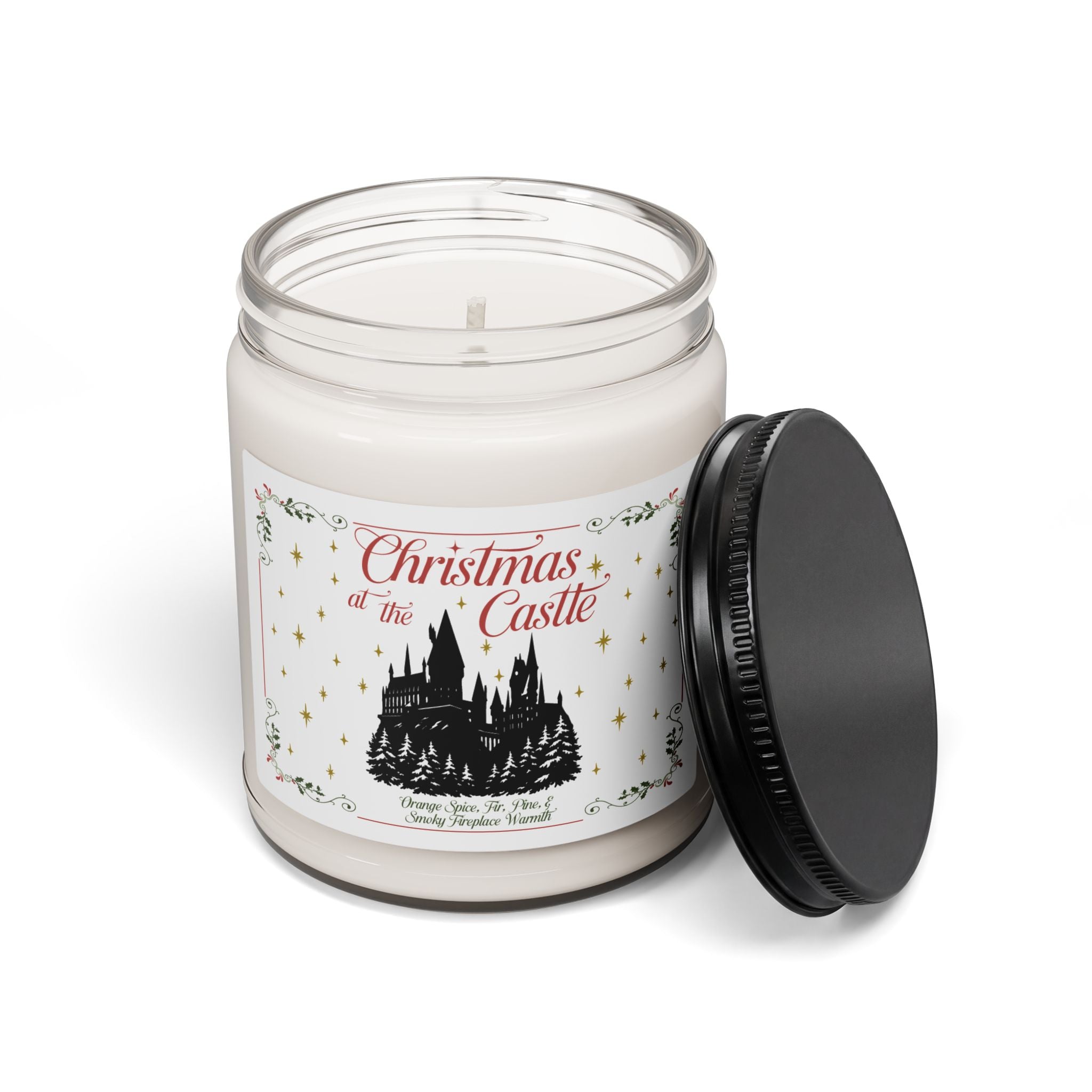 Christmas at the Castle- Orange Spice, Pine, & Smoky Fireplace Soy Candle