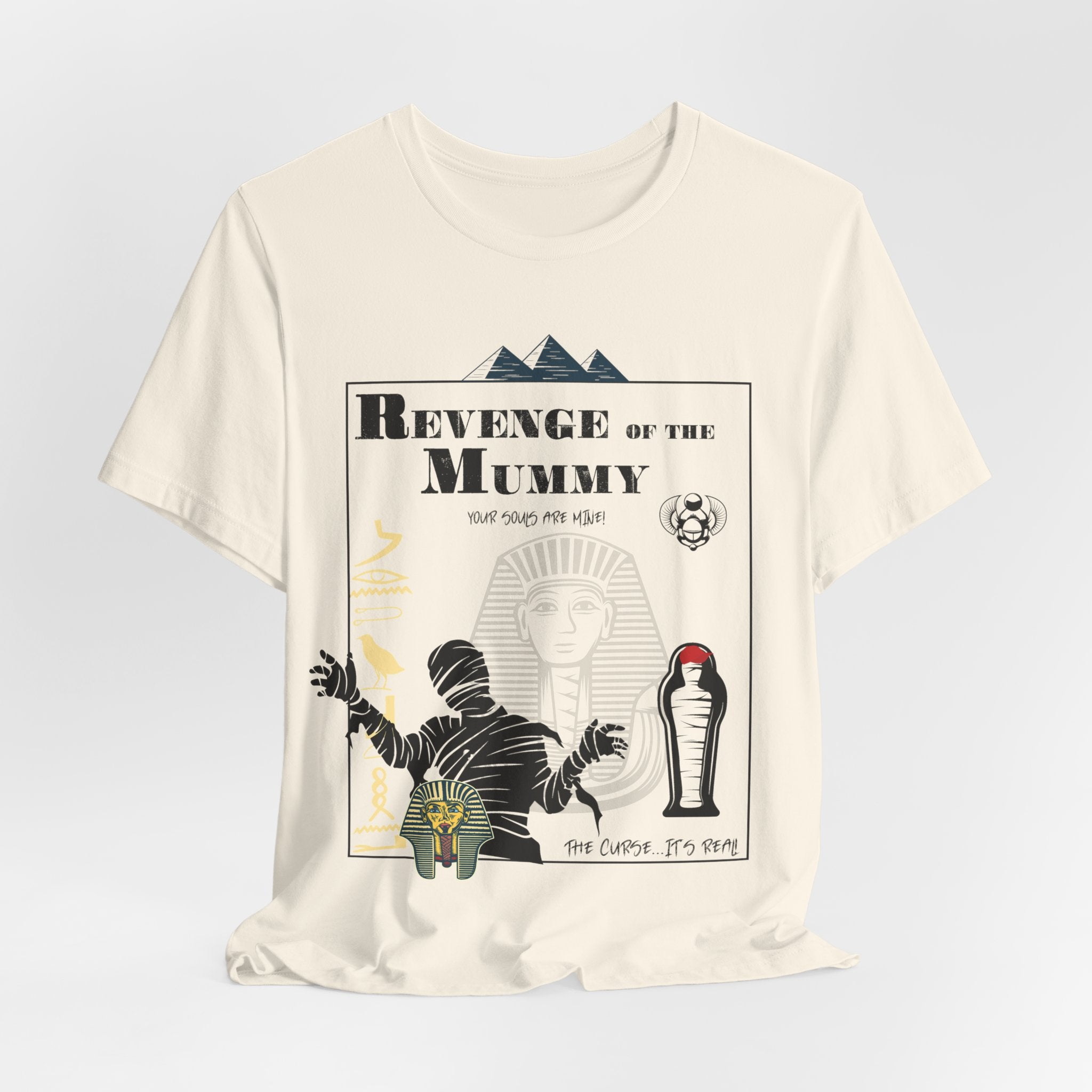 Revenge of the Mummy Shirt- Double-Sided Ancient Curse Tee