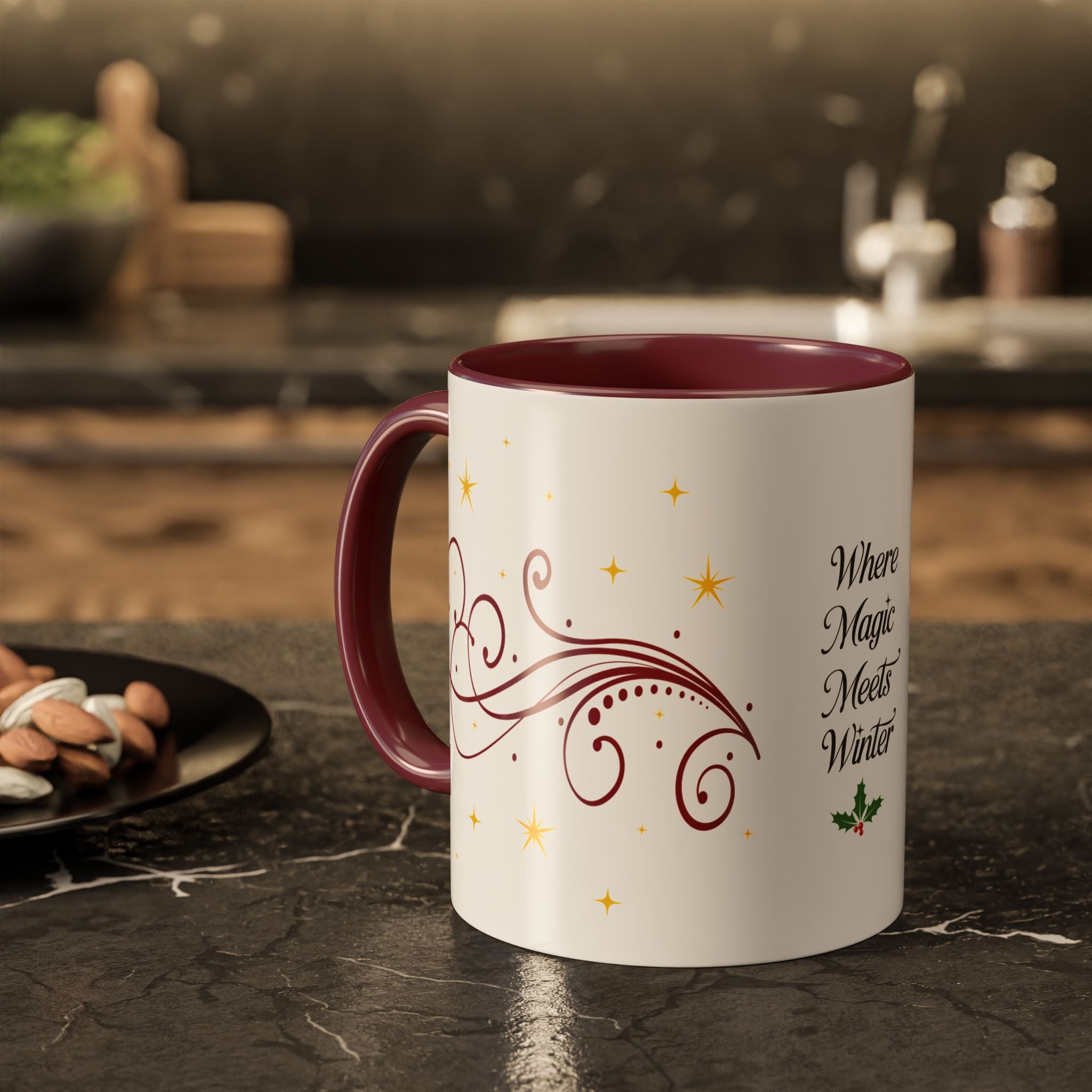Christmas at the Castle Mug- 11oz Wizard Inspired Holiday Coffee Cup