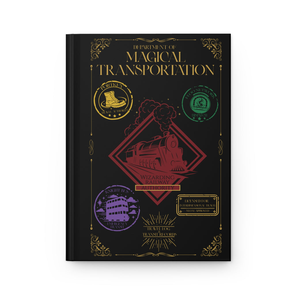 Department of Magical Transportation Hardcover Travel Log Journal- Wizarding World Inspired Notebook