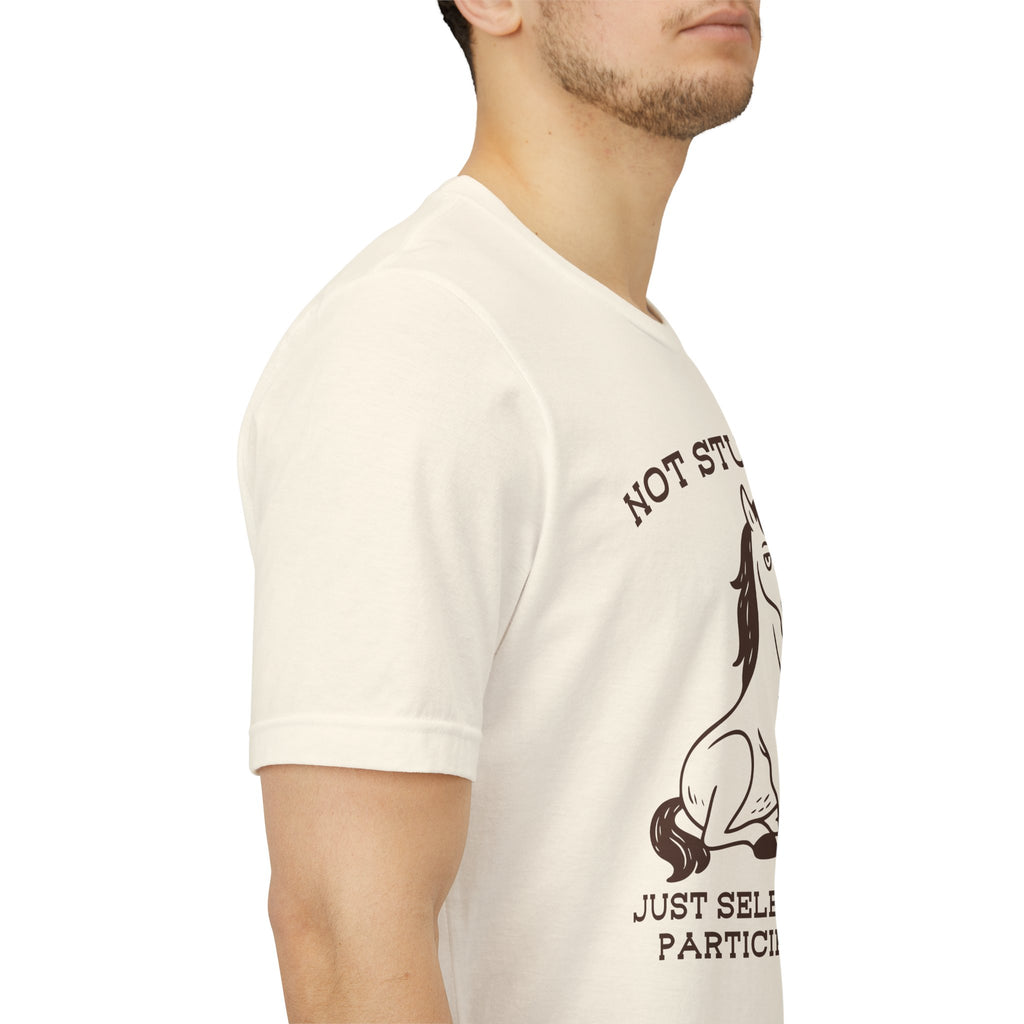 Not Stubborn Just Selectively Participating Shirt | Funny Horse Tee | Meltdown Menagerie Collection