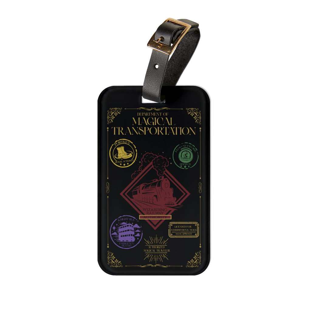 Department of Magical Transportation Luggage Tag- Wizard Travel Tag for Suitcases