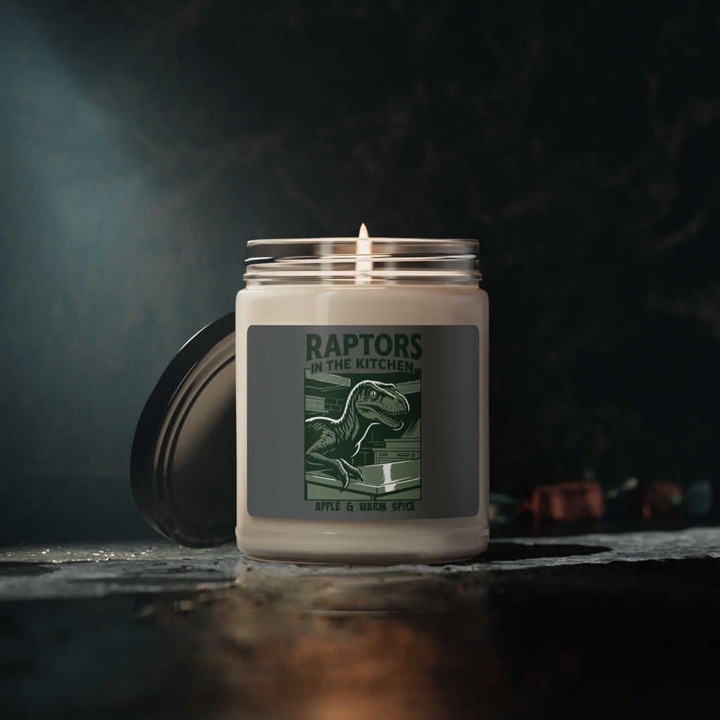 Raptors in the Kitchen Candle – Jurassic Park Movie Scene Soy Candle