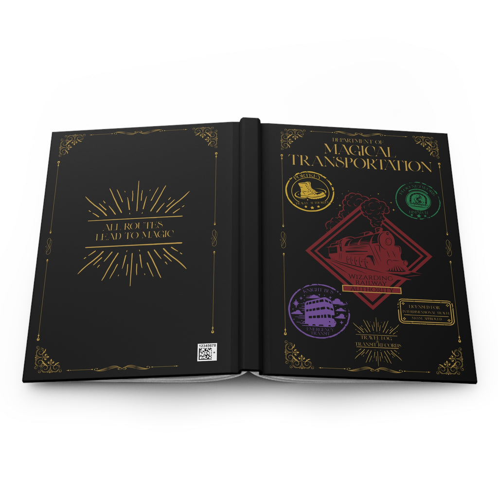 Department of Magical Transportation Hardcover Travel Log Journal- Wizarding World Inspired Notebook