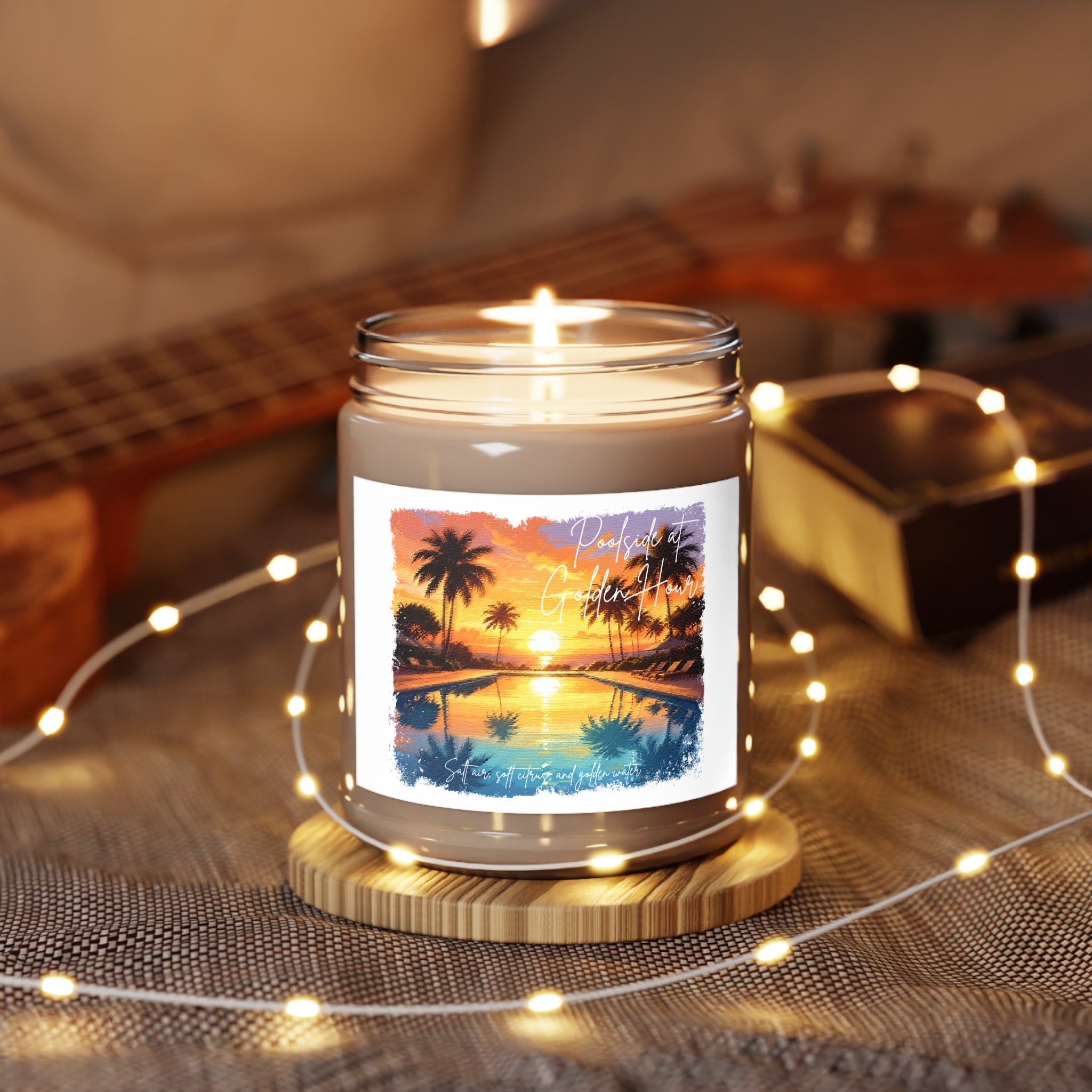 Poolside at Golden Hour Candle- Resort Sunset Scent
