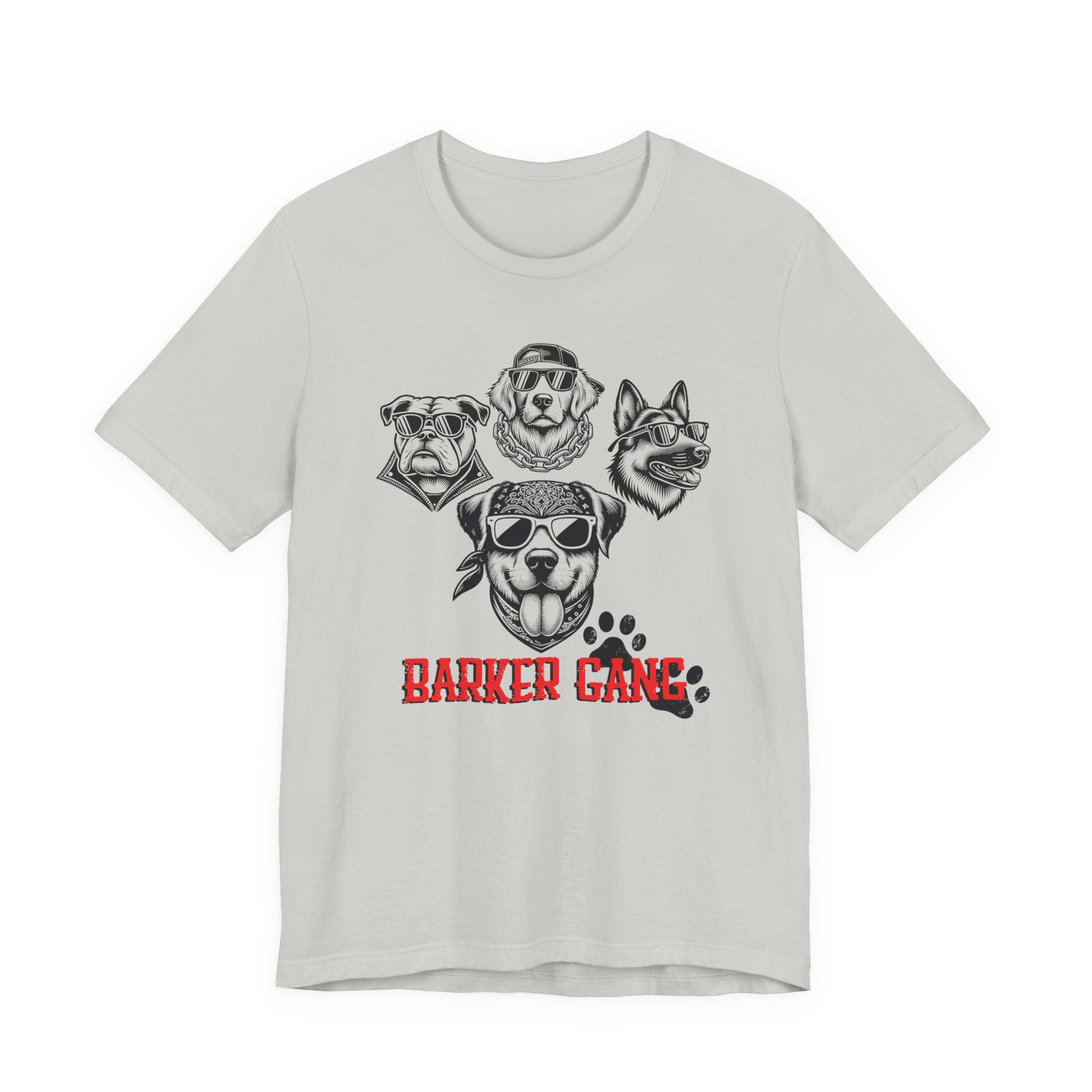 Barker Gang Tee- Funny Biker Dog Shirt