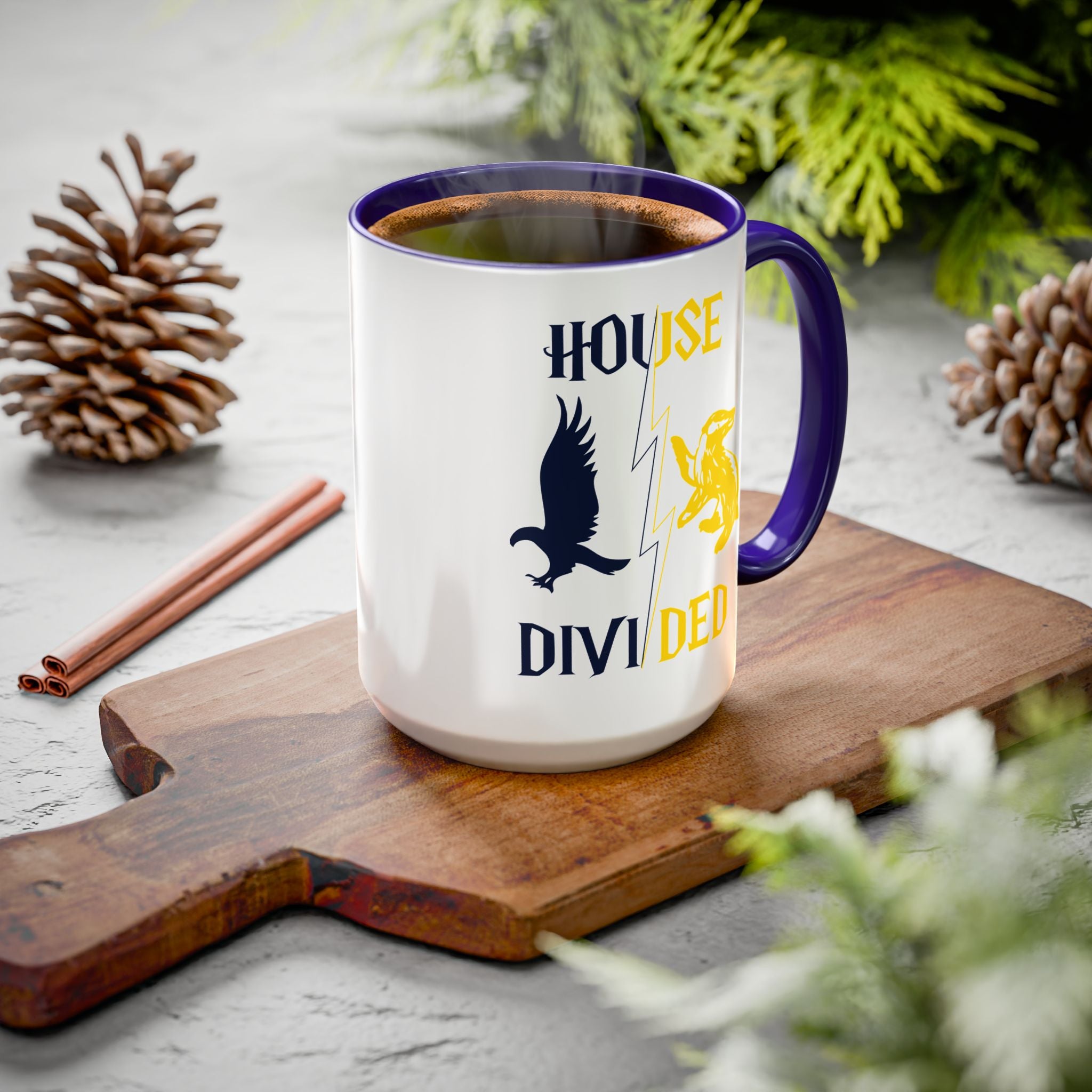 House Divided Rivalry Mug- Raven + Badger Wizardcore Couple Mug (15oz)