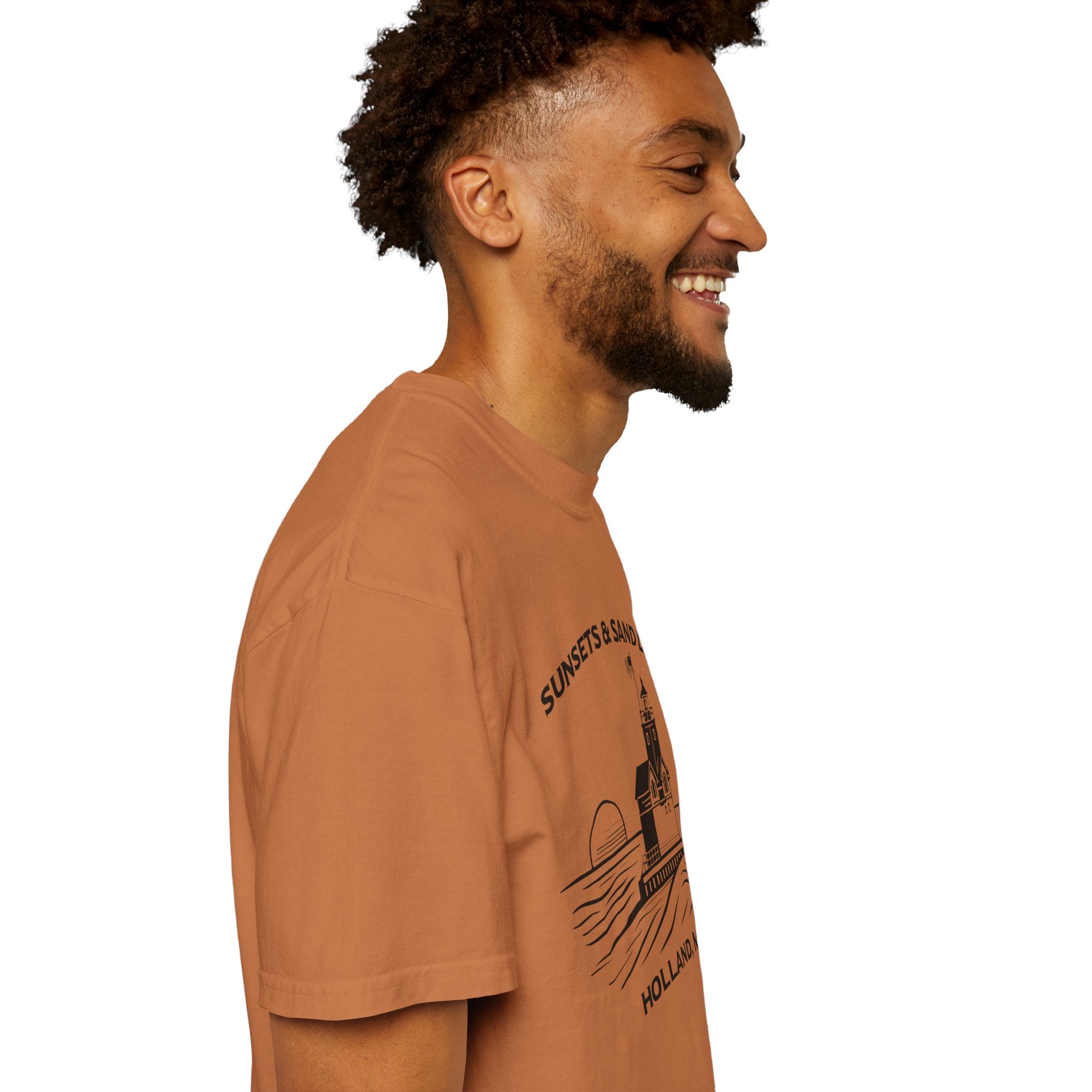 Sunsets & Sand Dunes Shirt | Holland Michigan Big Red Lighthouse Tee