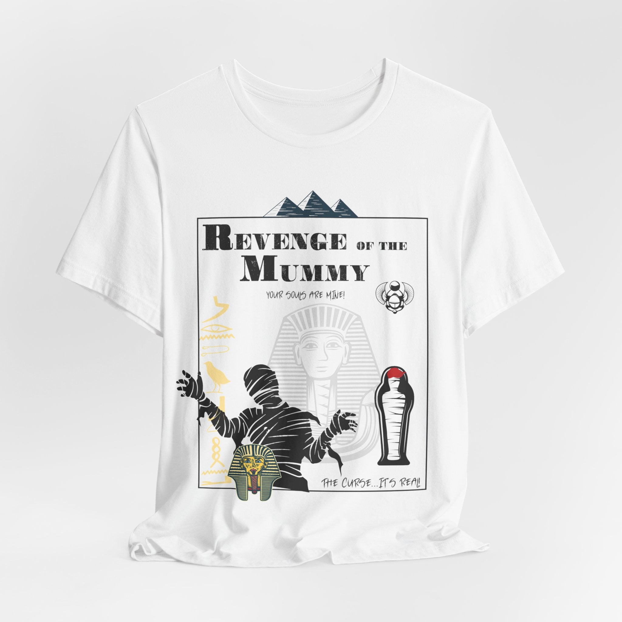 Revenge of the Mummy Shirt- Double-Sided Ancient Curse Tee