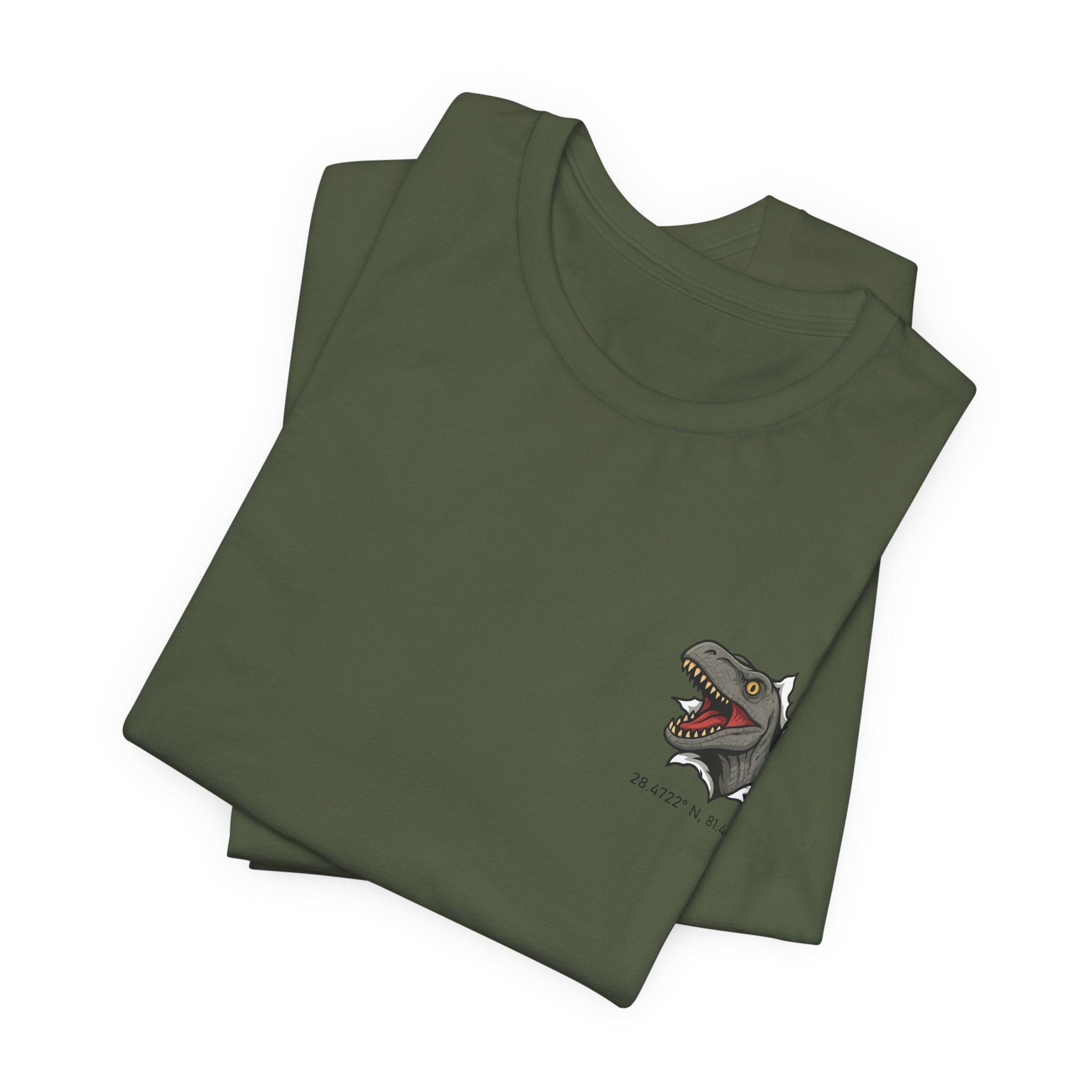 Raptor Park Day Shirt- Universal Inspired Dinosaur Tee, Double-Sided Jurassic Design