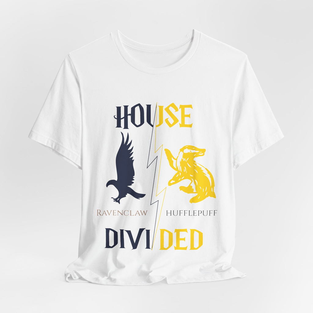 Ravenclaw Hufflepuff Shirt | House Divided Tee | Wizarding Couple Gift