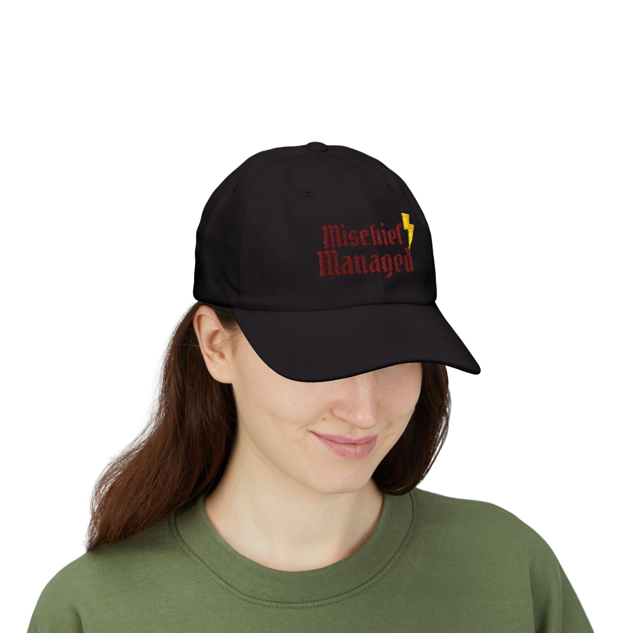 Mischief Managed Hat- Embroidered Wizard Inspired Dad Cap