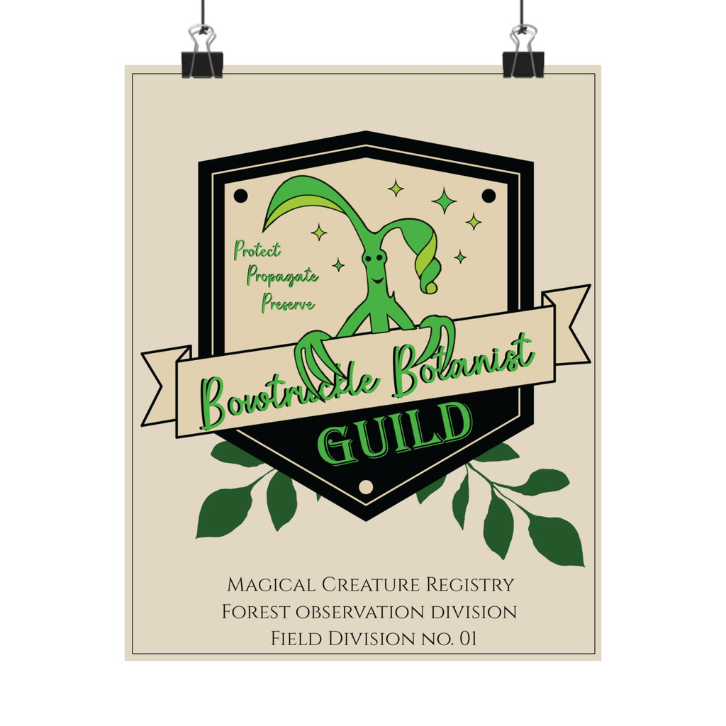 Bowtruckle Botanist Guild Registry Print- 8x10 Magical Creature Wall Art