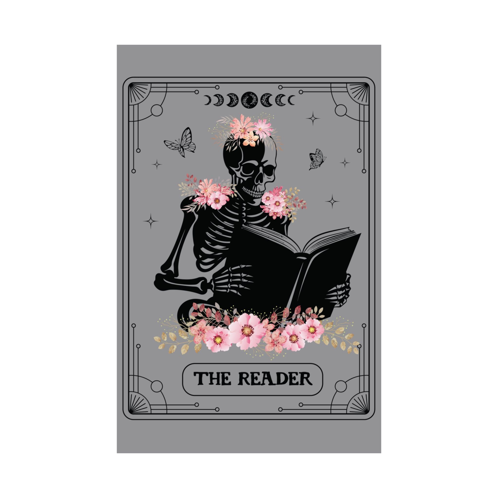 The Reader Poster – Gothic Book Lover Wall Art | Dark Academia Print
