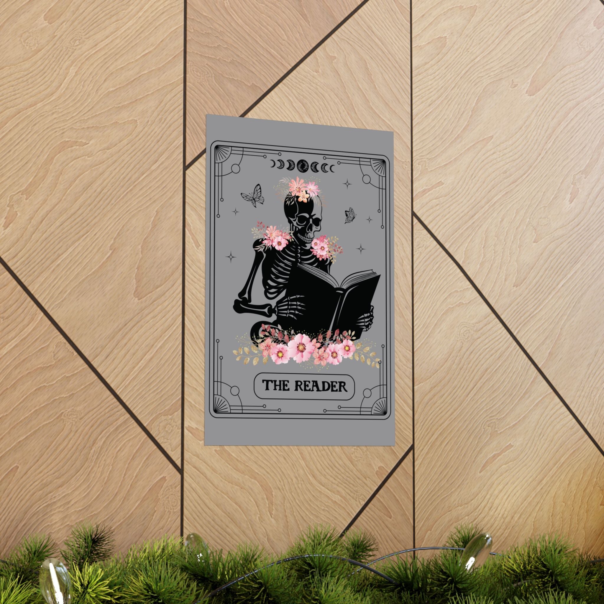 The Reader Poster – Gothic Book Lover Wall Art | Dark Academia Print