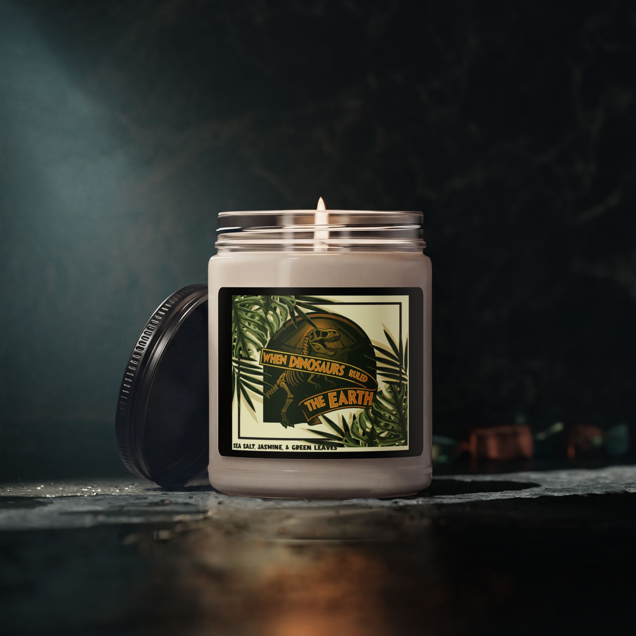 When Dinosaurs Ruled the Earth Candle- Sea Salt + Jasmine Soy Candle