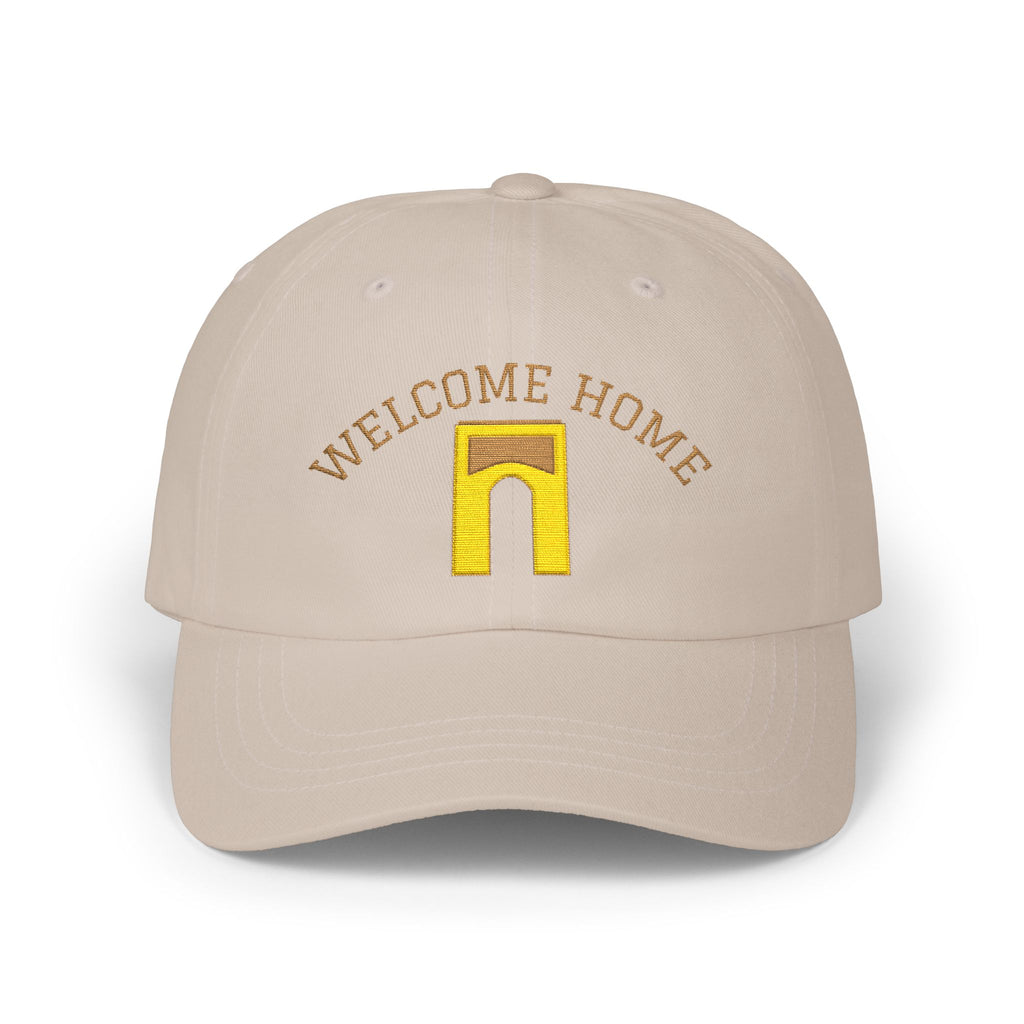Welcome Home Hat- Embroidered Arch Theme Park Inspired Dad Cap
