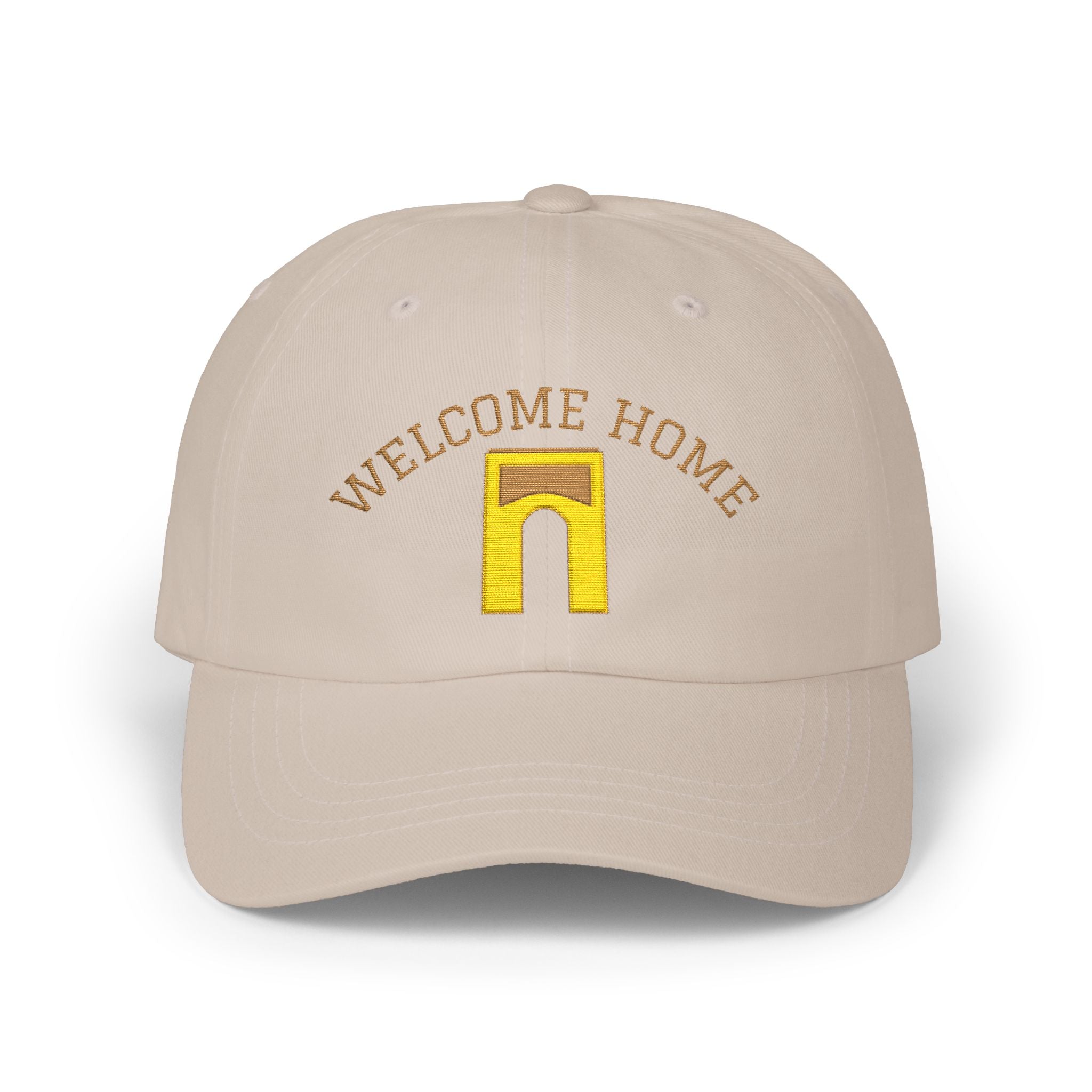 Welcome Home Hat- Embroidered Arch Theme Park Inspired Dad Cap