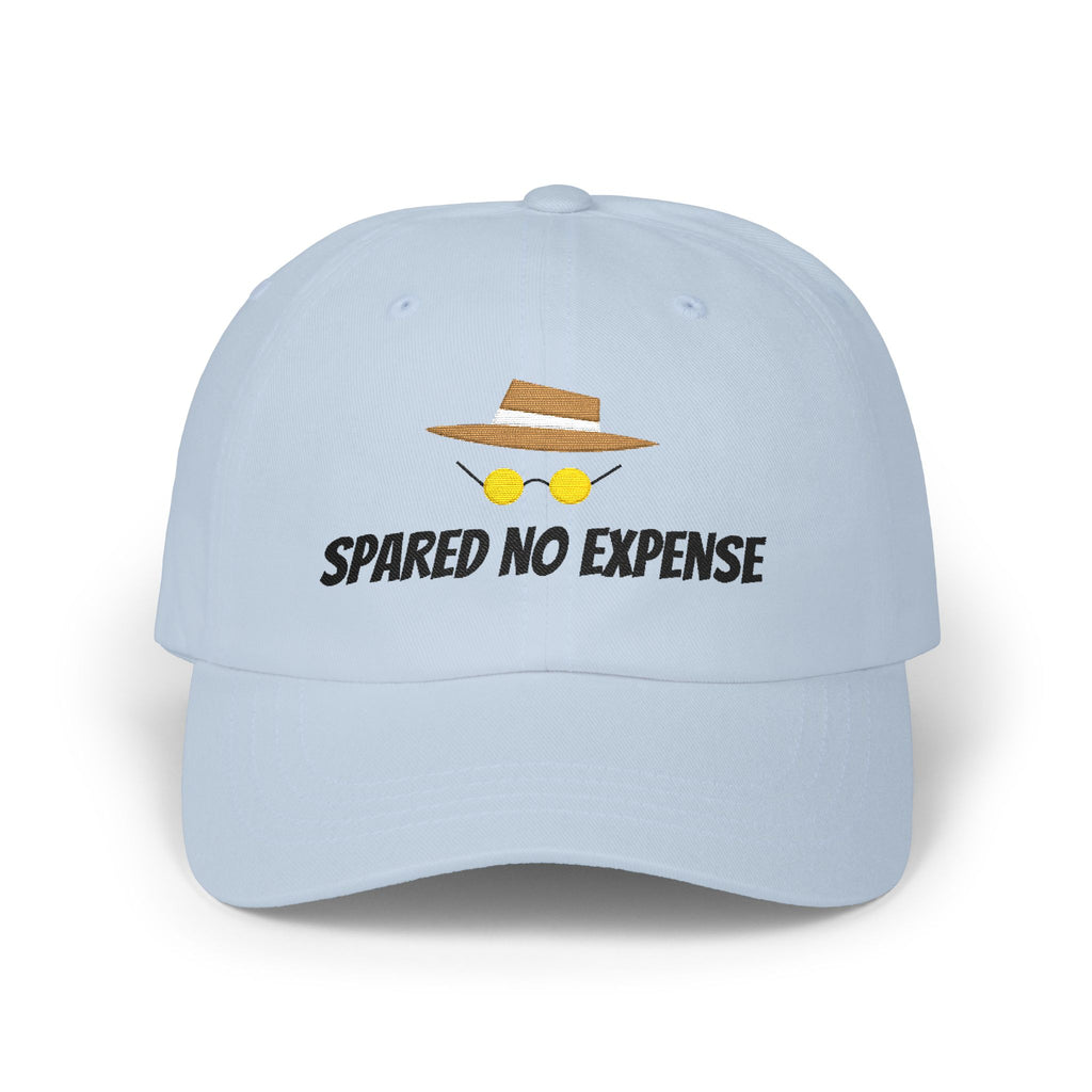 Spared No Expense Hat- Embroidered Jurassic Inspired Dad Cap, Theme Park Outfit Hat