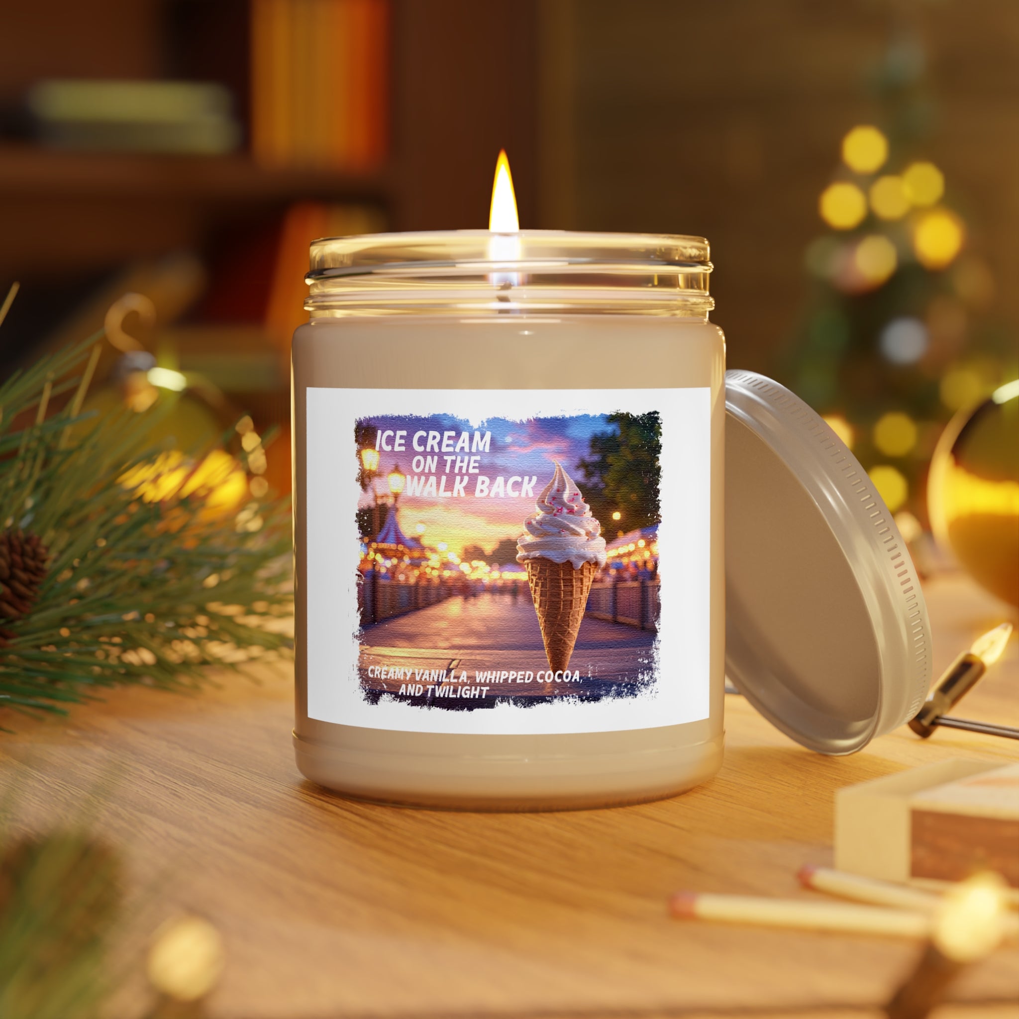 Ice Cream on the Walk Back Candle- Theme Park Dessert Scent