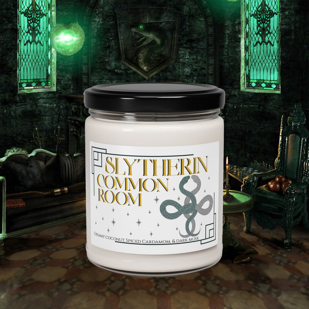 Slytherin Common Room Candle- Creamy Coconut & Cardamom Scent