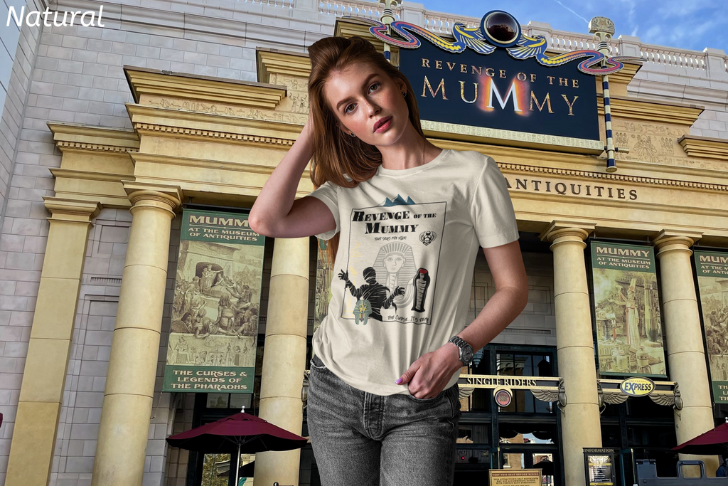 Revenge of the Mummy Shirt- Double-Sided Ancient Curse Tee