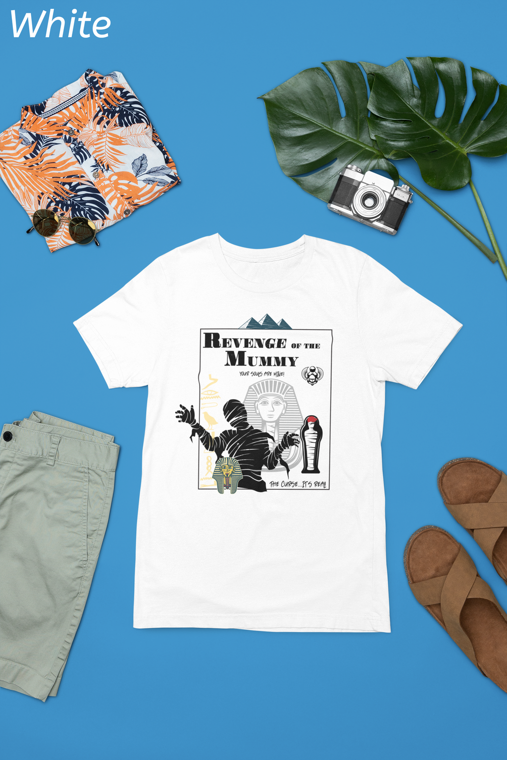 Revenge of the Mummy Shirt- Double-Sided Ancient Curse Tee