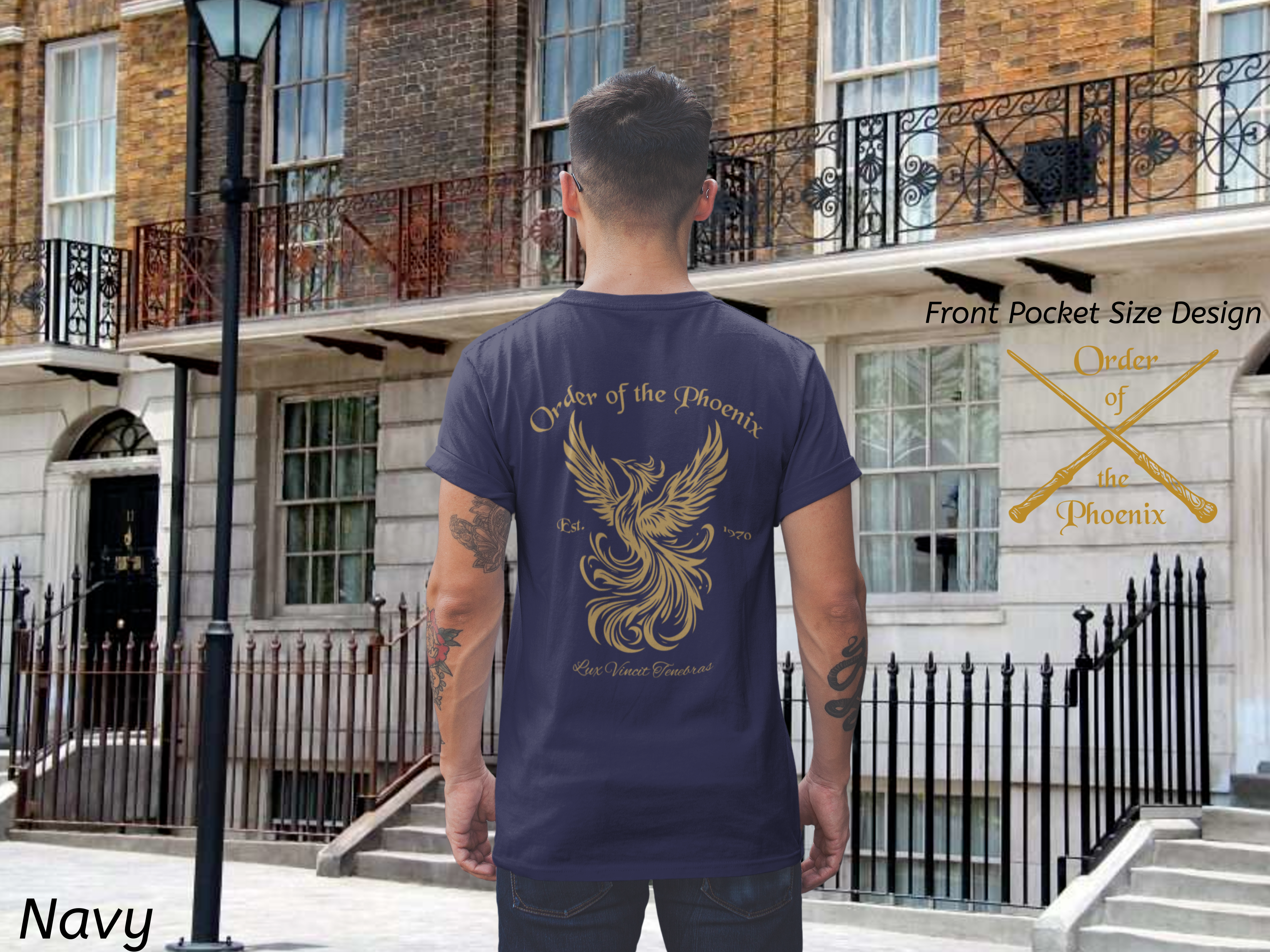 Order of the Phoenix Shirt- Double-Sided Light Over Darkness Tee