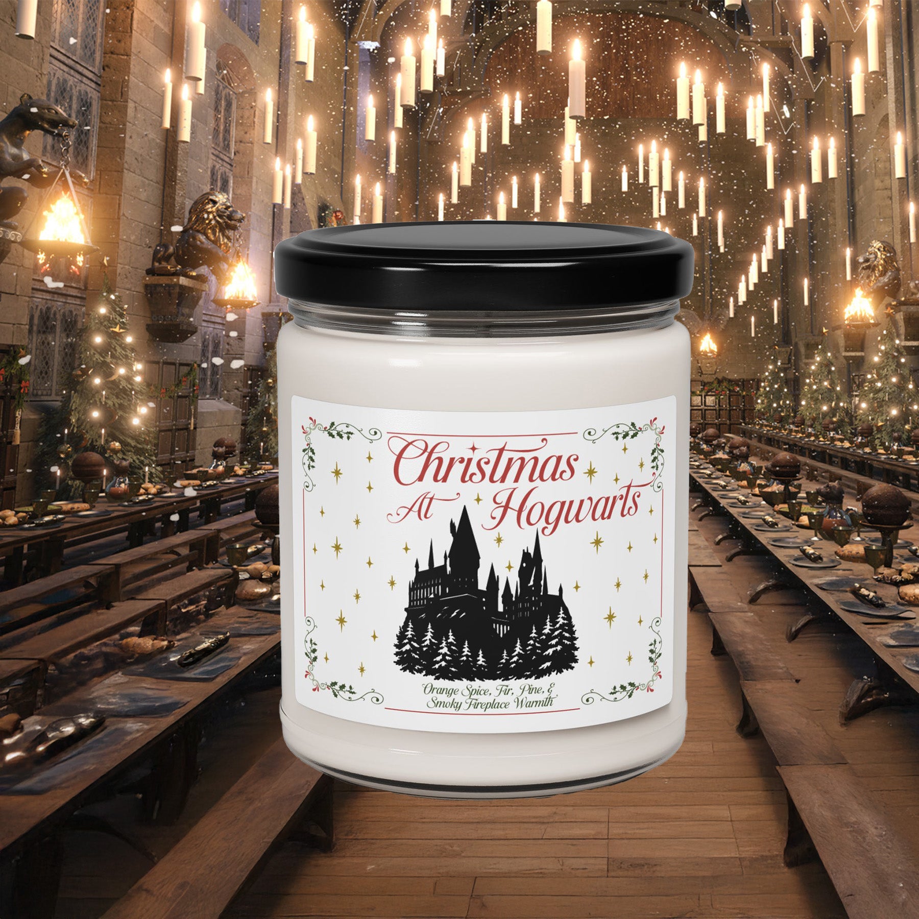 Christmas at Hogwarts Candle – Magical Holiday Soy Candle