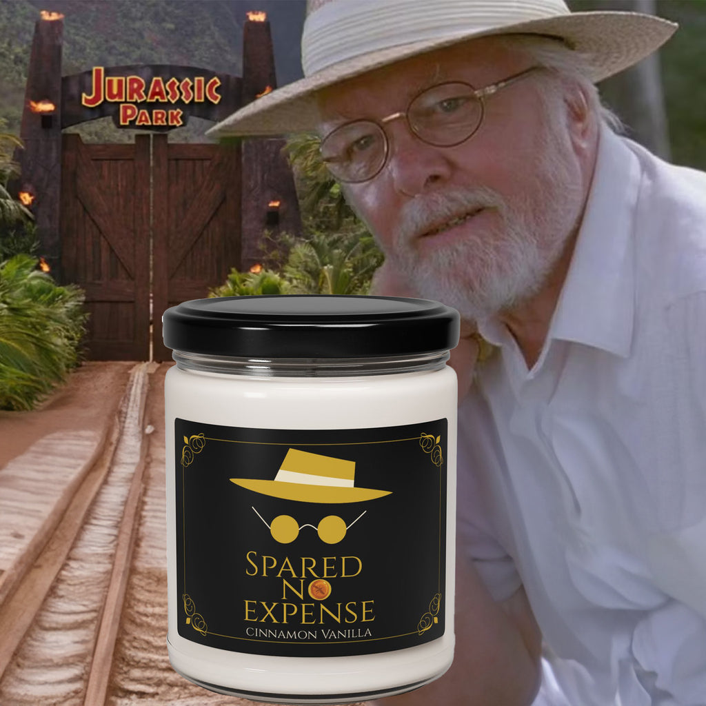 Spared No Expense Candle – Jurassic Park Hammond Tribute Soy Candle