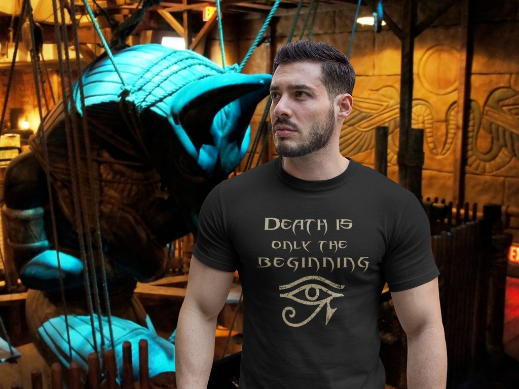 Death Is Only the Beginning Shirt – Mummy Ride-Inspired Tee
