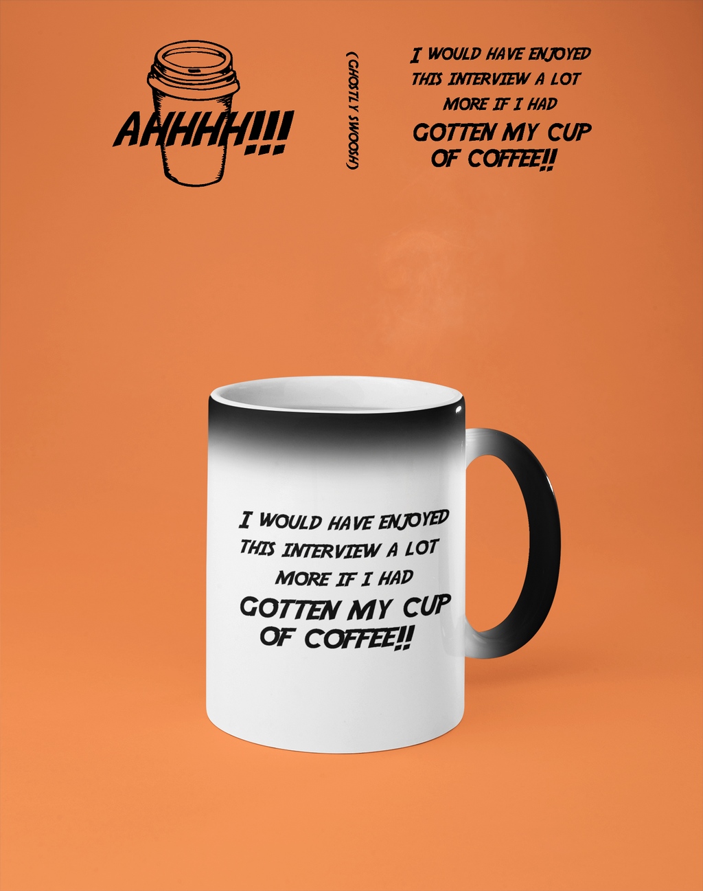 Revenge of the Mummy Mug – Brendan Fraser Coffee Quote Color-Changing Cup