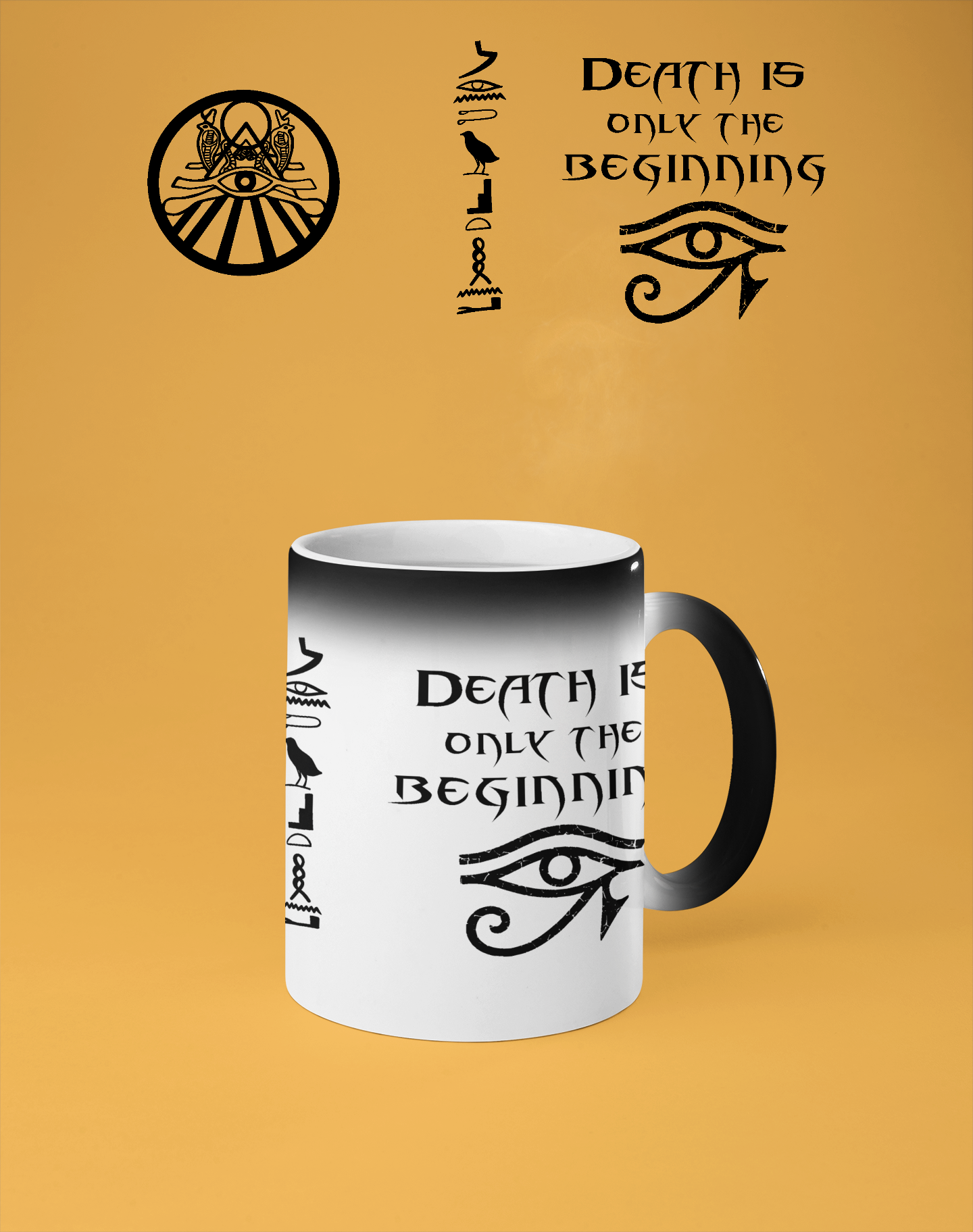 Death Is Only the Beginning Mug – Mummy Ride-Inspired Color-Changing Cup