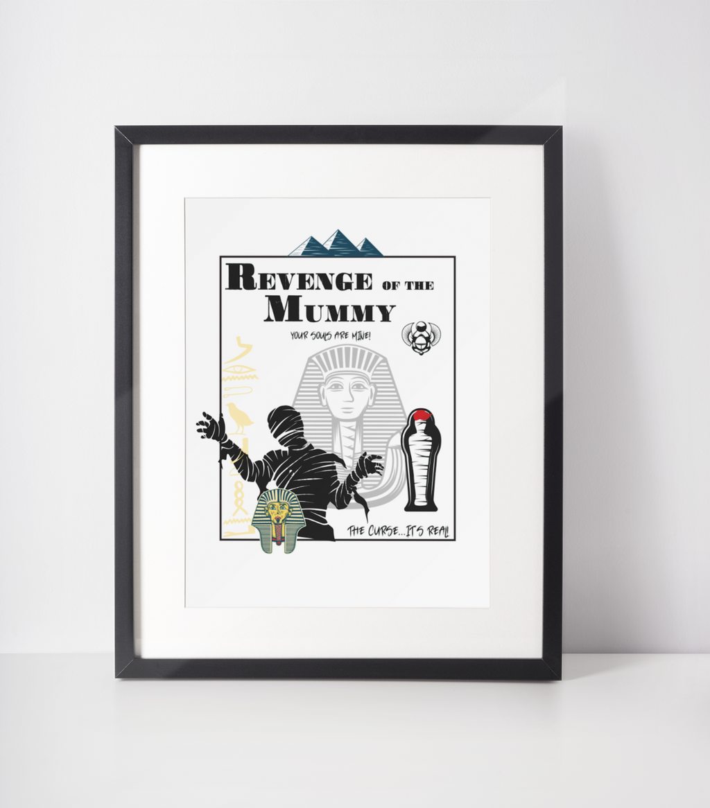 Revenge of the Mummy Poster – Universal Ride-Inspired Egyptian Wall Art