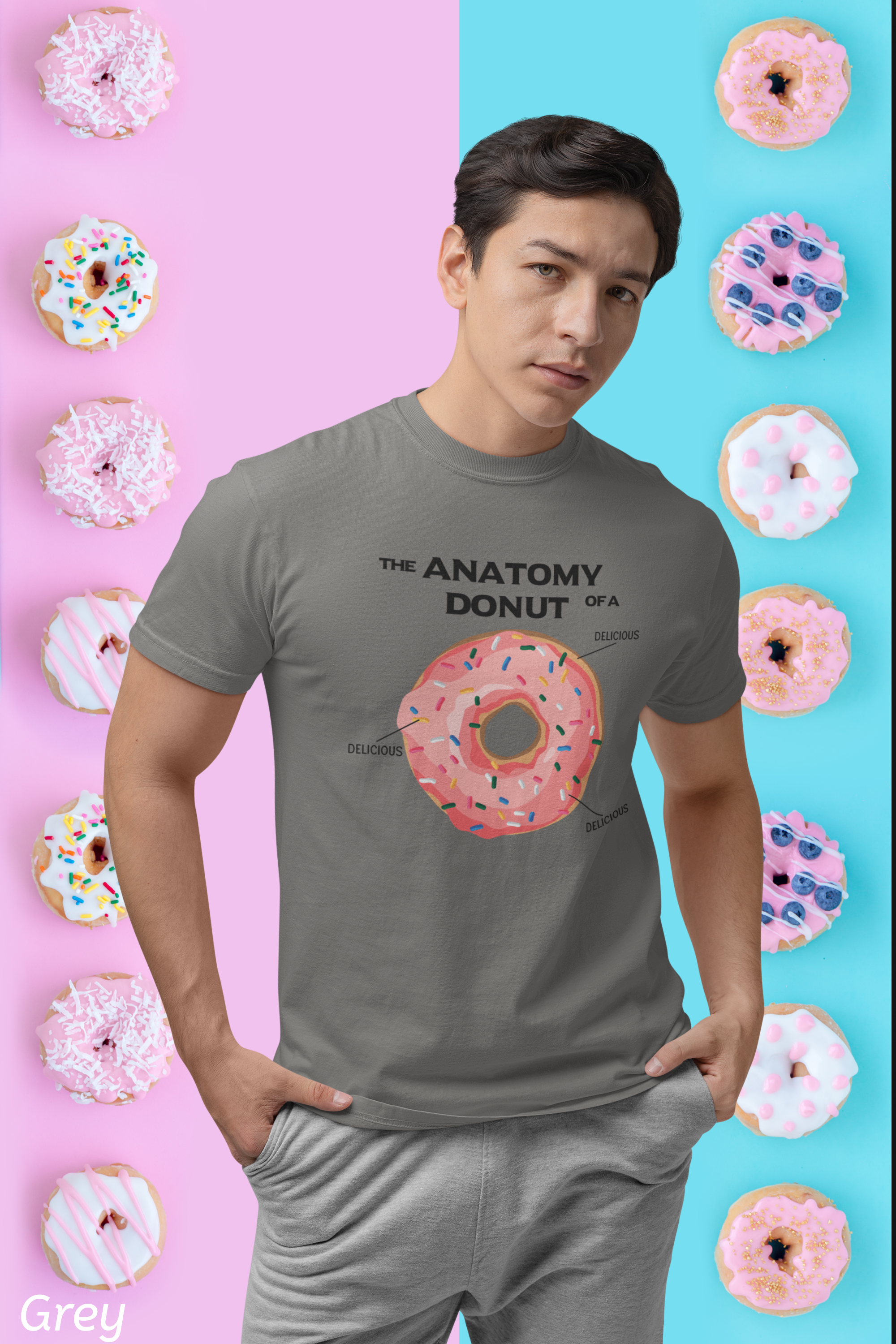 Anatomy of a Donut Shirt – Funny Foodie Comfort Colors Tee