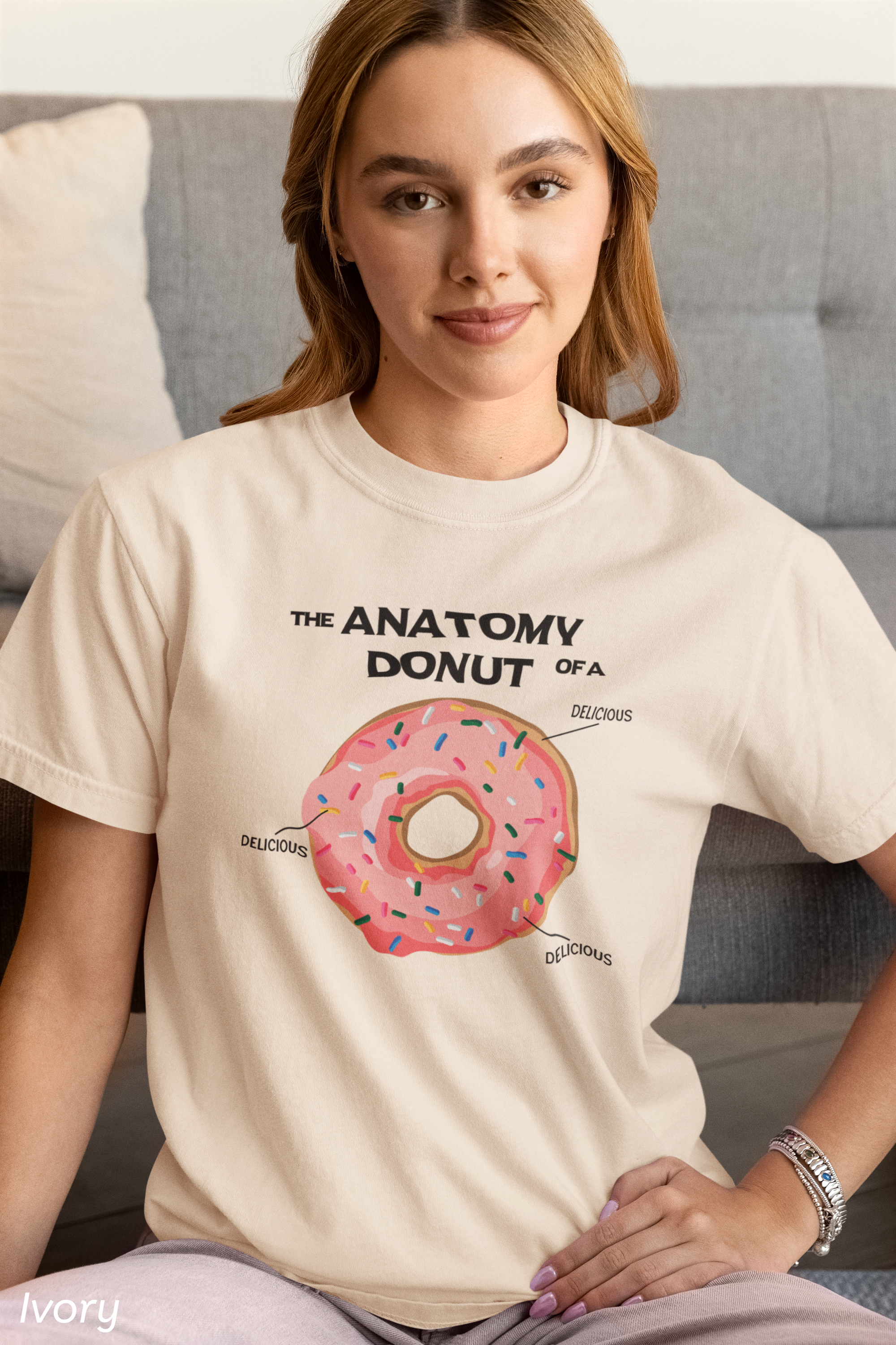 Anatomy of a Donut Shirt – Funny Foodie Comfort Colors Tee
