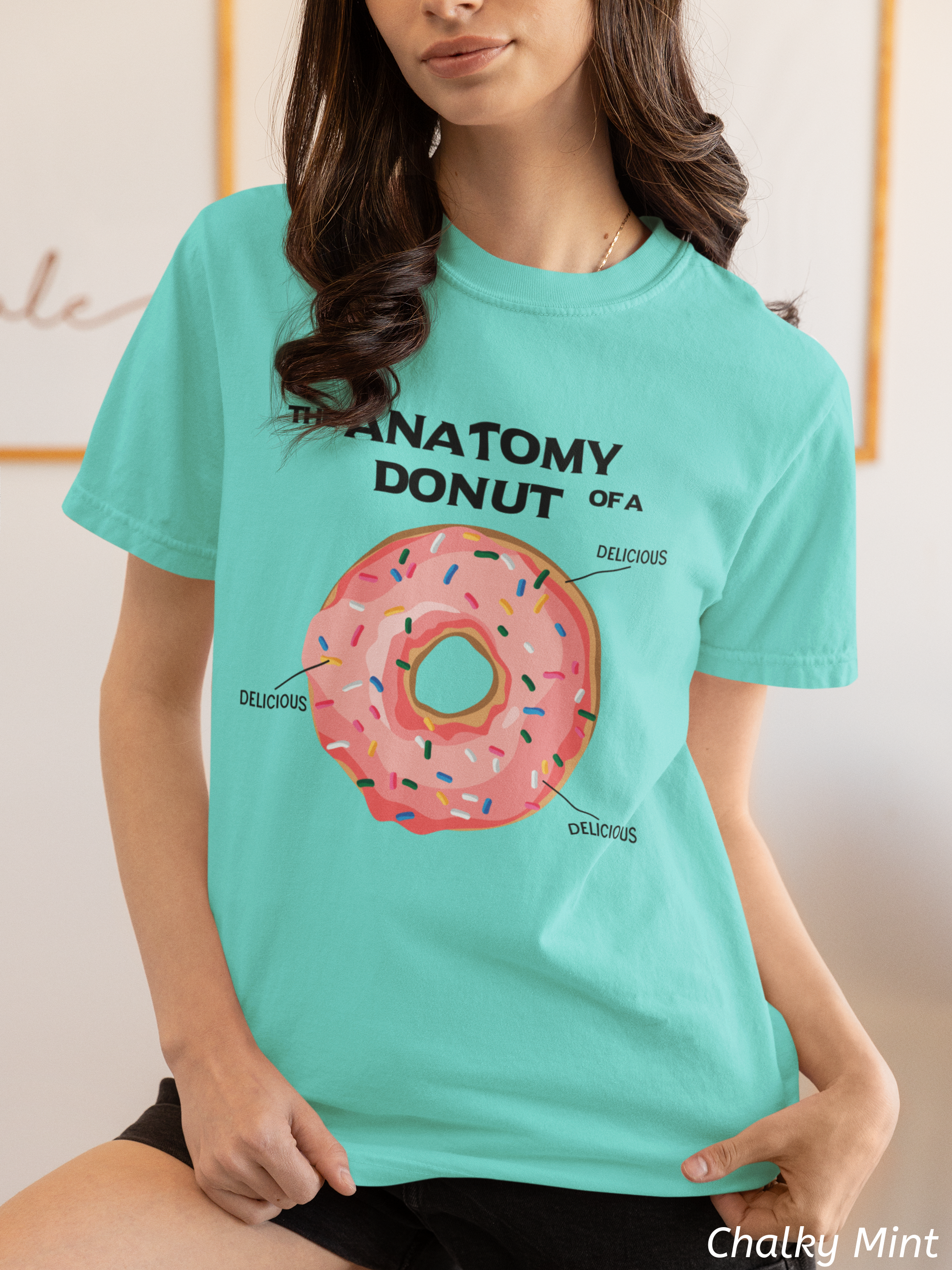 Anatomy of a Donut Shirt – Funny Foodie Comfort Colors Tee