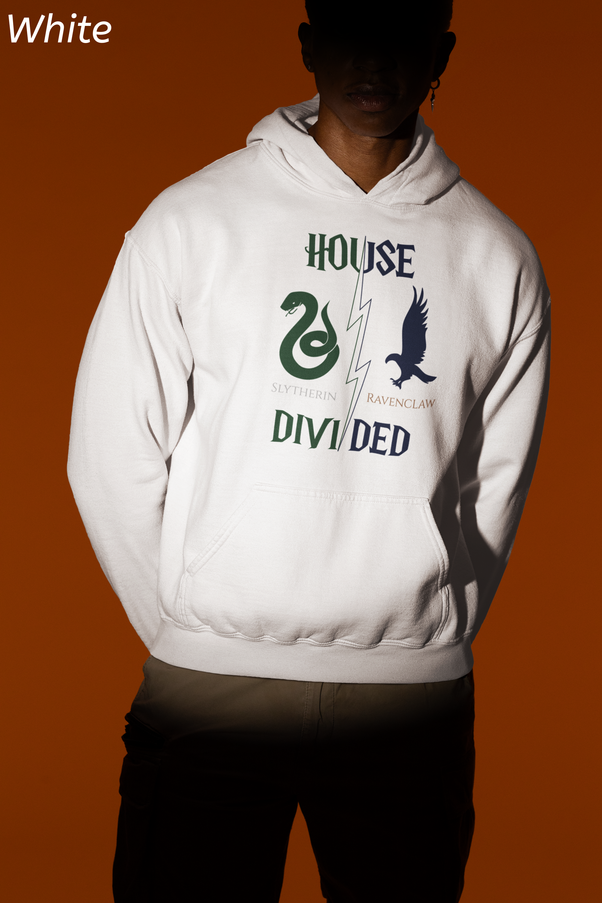 House Divided Hoodie – Ravenclaw x Slytherin | Magical Rivalry Sweatshirt