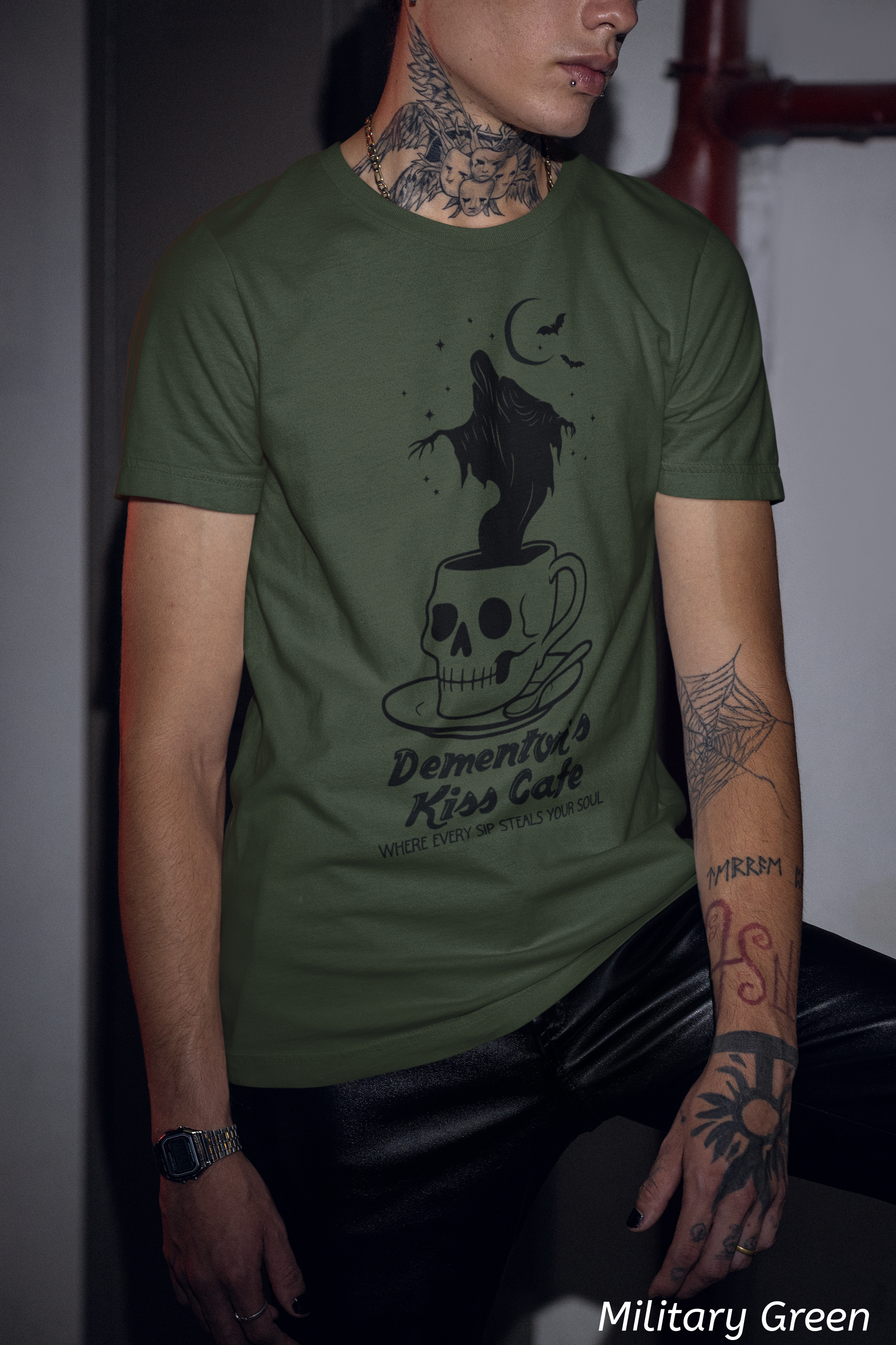 Dementor’s Kiss Café Shirt | Dark Wizard Coffee Tee
