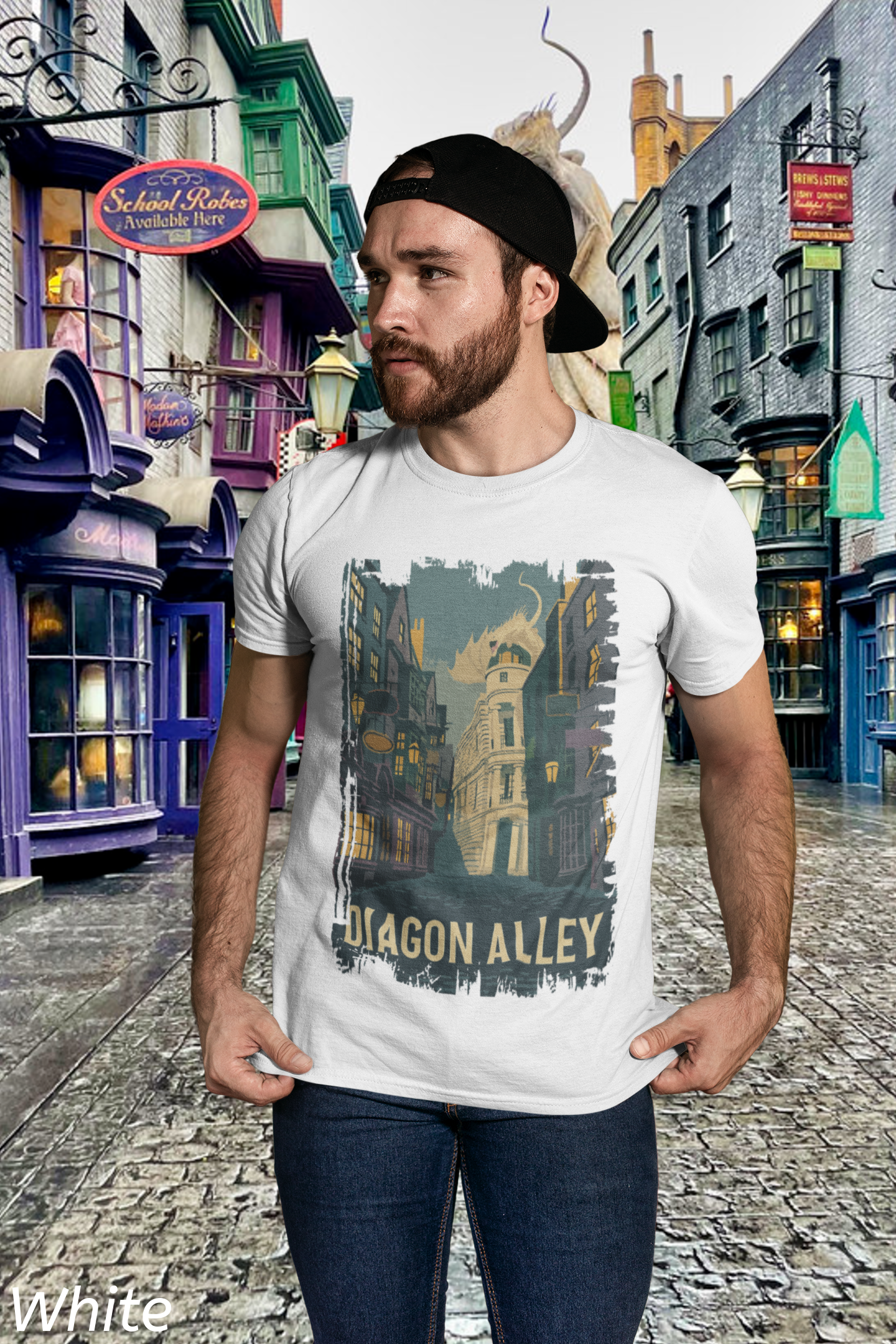 Diagon Alley Shirt | Wizard Marketplace Vintage Travel Tee