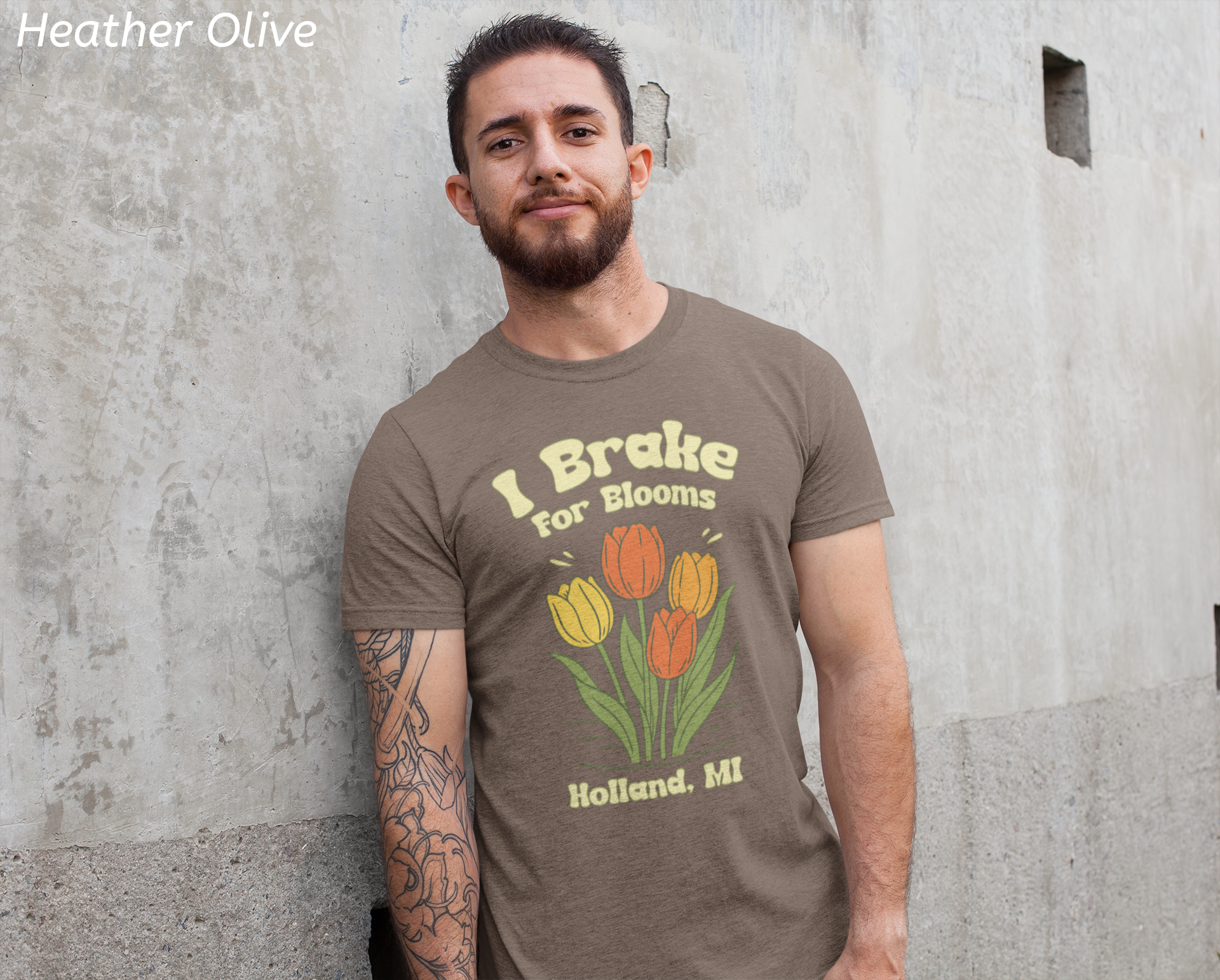 I Brake for Blooms Shirt | Holland Michigan Tulip Festival Tee