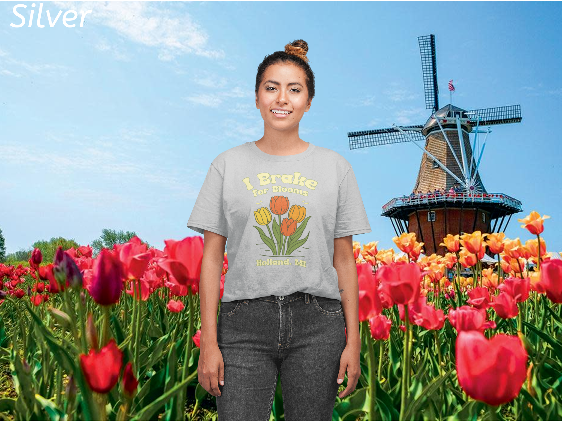 I Brake for Blooms Shirt | Holland Michigan Tulip Festival Tee