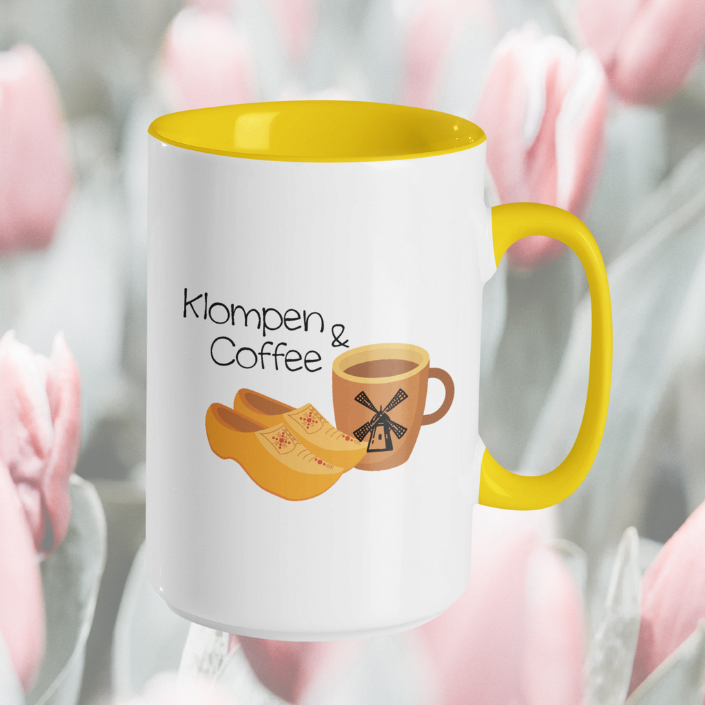 Klompen & Coffee Mug | Holland Michigan Tulip Time Souvenir