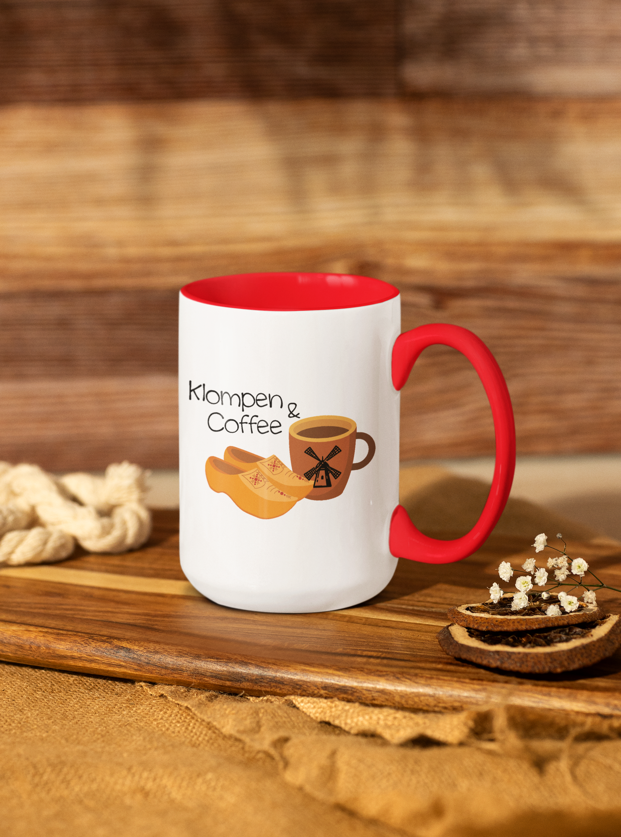 Klompen & Coffee Mug | Holland Michigan Tulip Time Souvenir