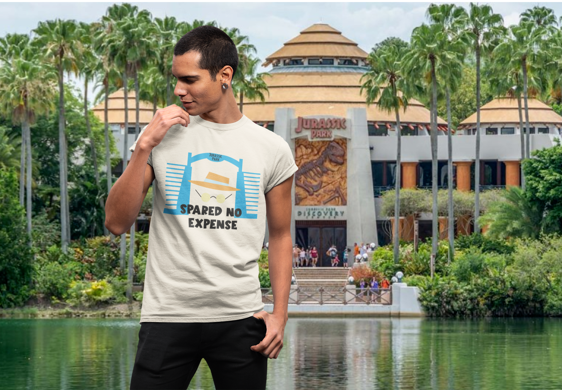 Spared No Expense Shirt | Jurassic Park Tribute Tee | John Hammond Inspired Design