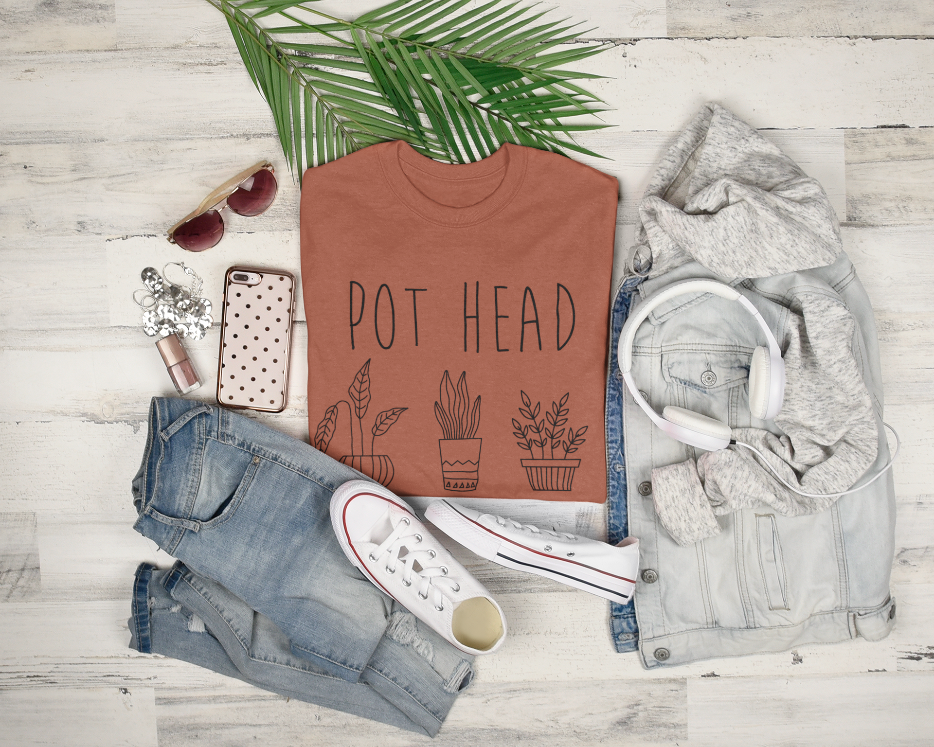 Pot Head Shirt | Funny Plant Lover Tee