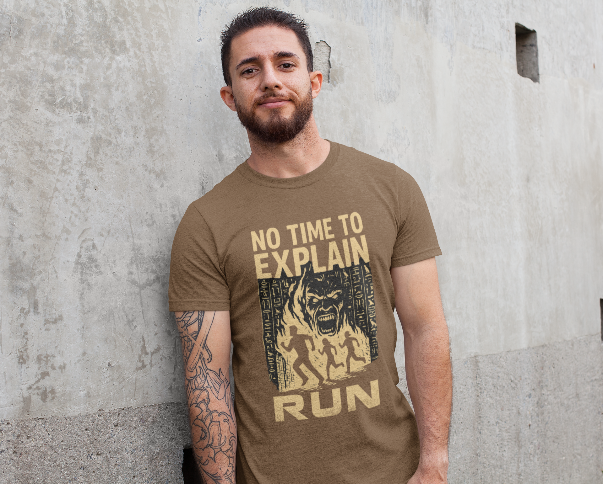 No Time to Explain Run Shirt | The Mummy Ride Tee | Universal Studios Fan Shirt