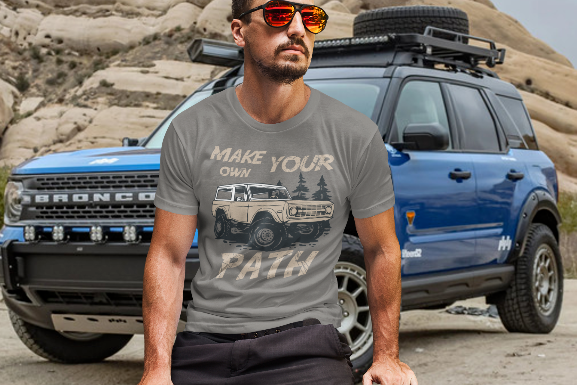 Make Your Own Path Shirt | Vintage Bronco Adventure Tee | Off-Road Explorer Gift