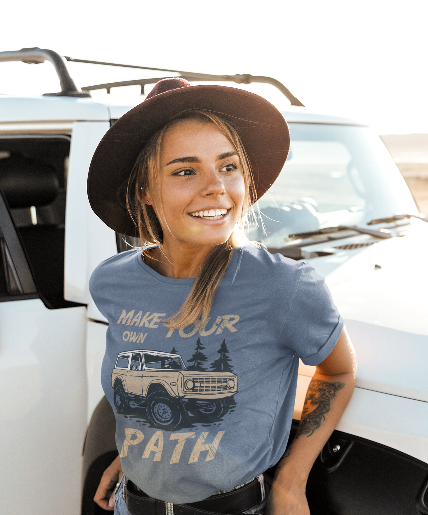 Make Your Own Path Shirt | Vintage Bronco Adventure Tee | Off-Road Explorer Gift